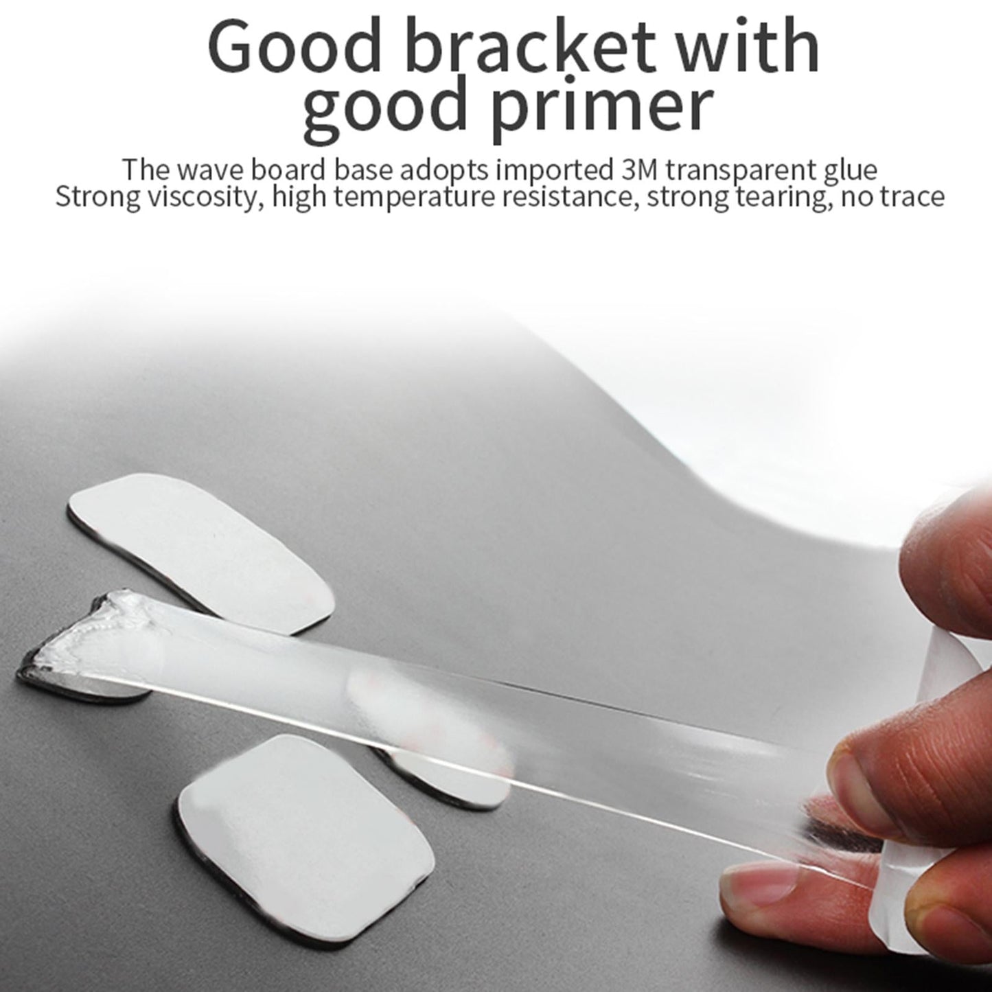 Sturdy Car Magnetic Mobile Phone Holder Dashboard Mount Stick-on Secure Fit Black