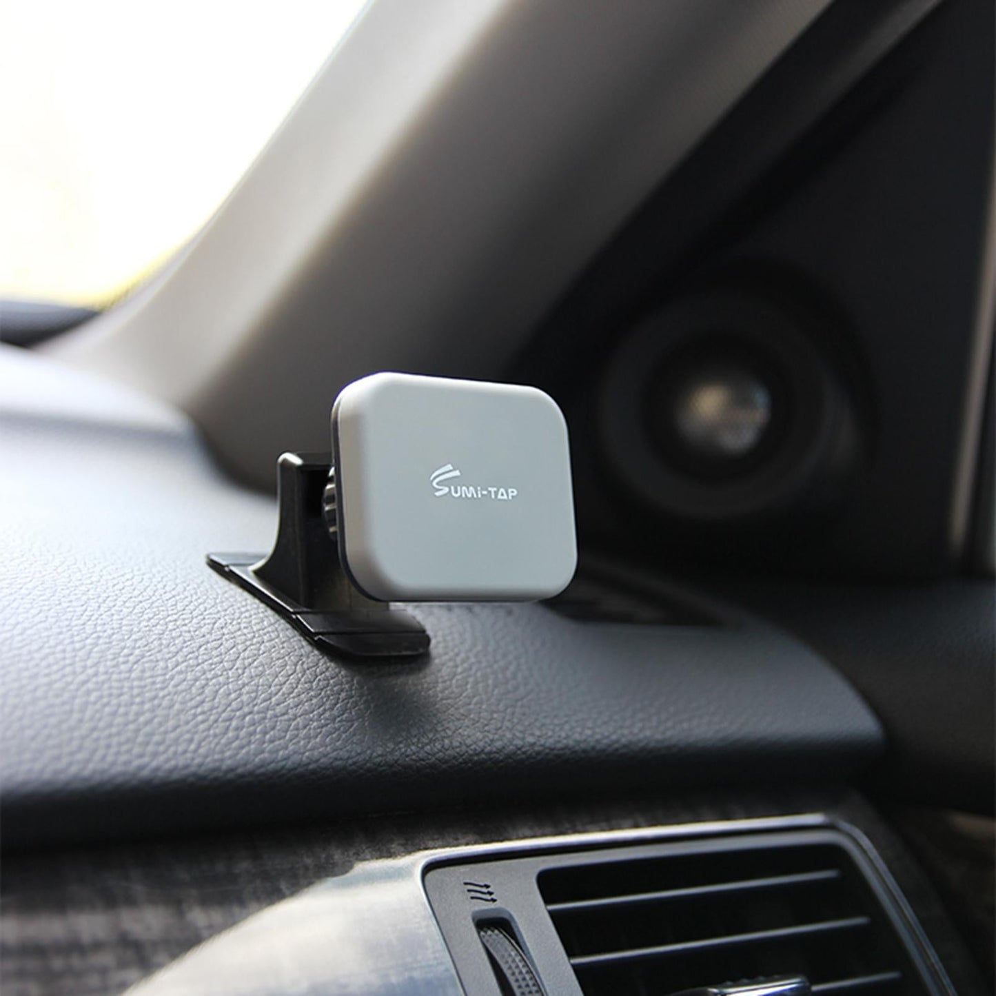 Sturdy Car Magnetic Mobile Phone Holder Dashboard Mount Stick-on Secure Fit Grey