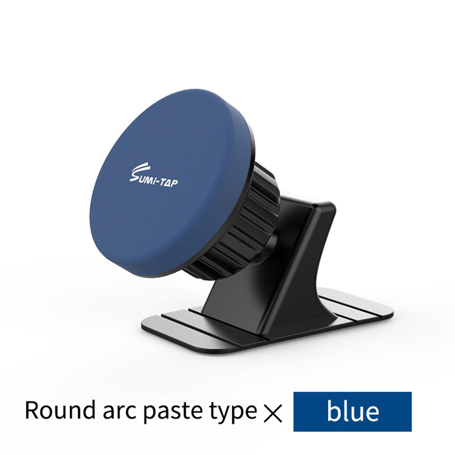 Sturdy Car Magnetic Mobile Phone Holder Dashboard Mount Stick-on Secure Fit Blue Round