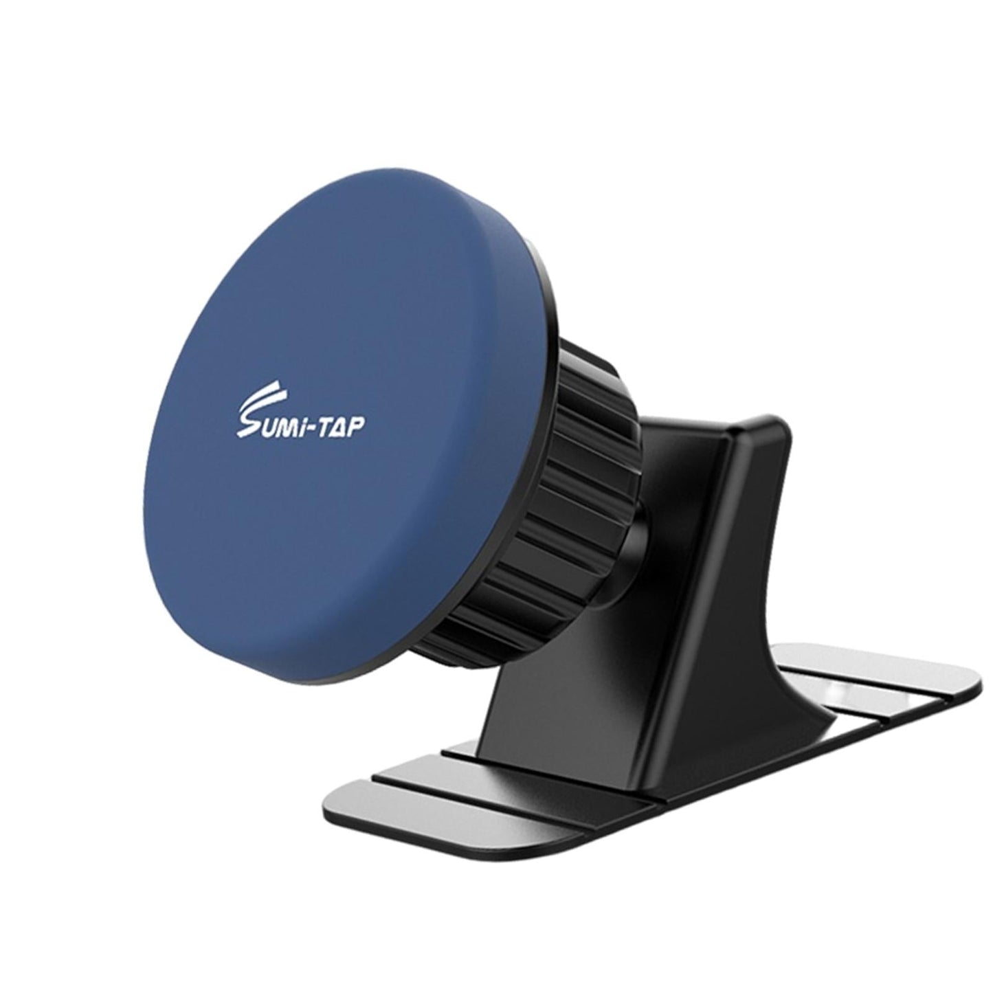 Sturdy Car Magnetic Mobile Phone Holder Dashboard Mount Stick-on Secure Fit Blue Round