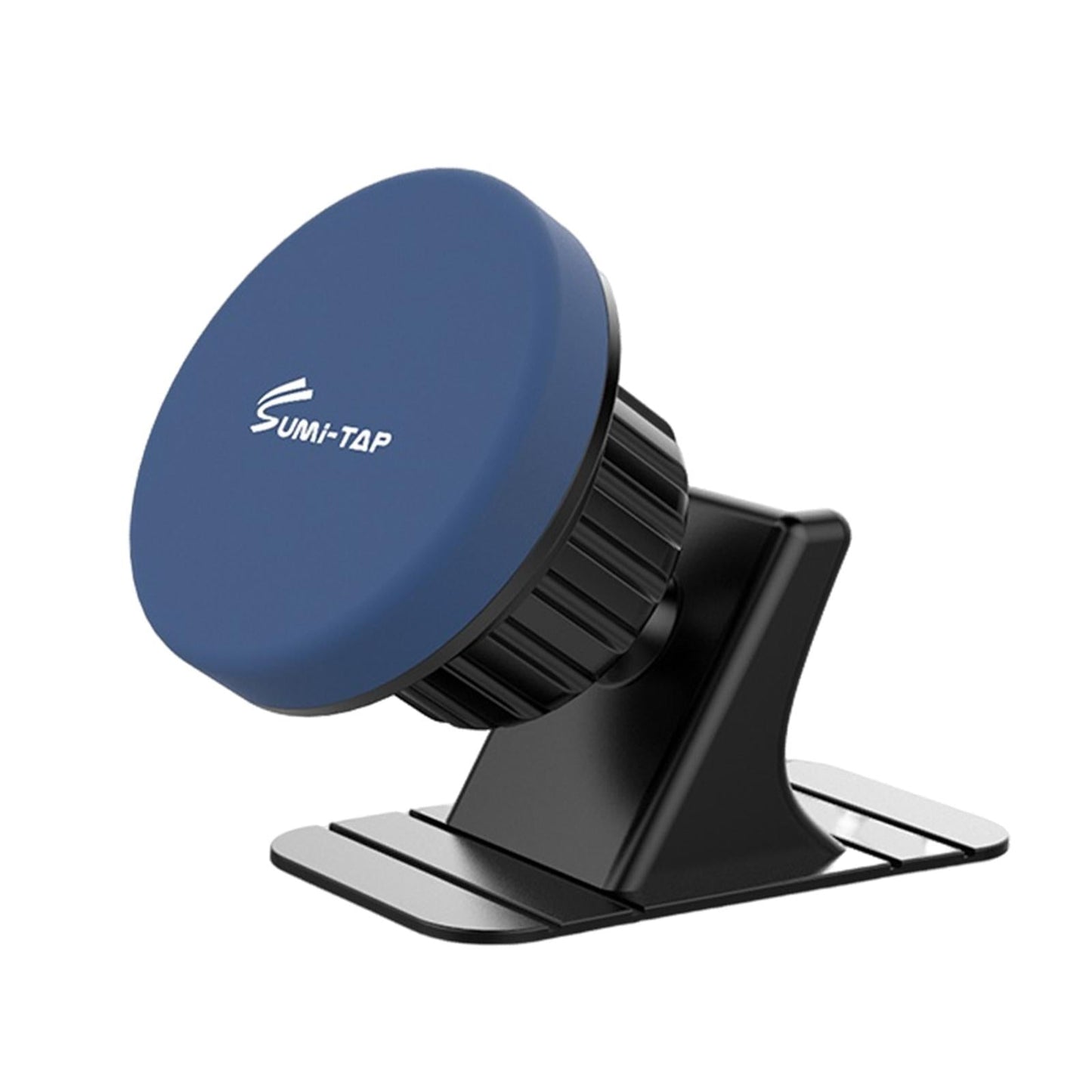 Sturdy Car Magnetic Mobile Phone Holder Dashboard Mount Stick-on Secure Fit Blue Round