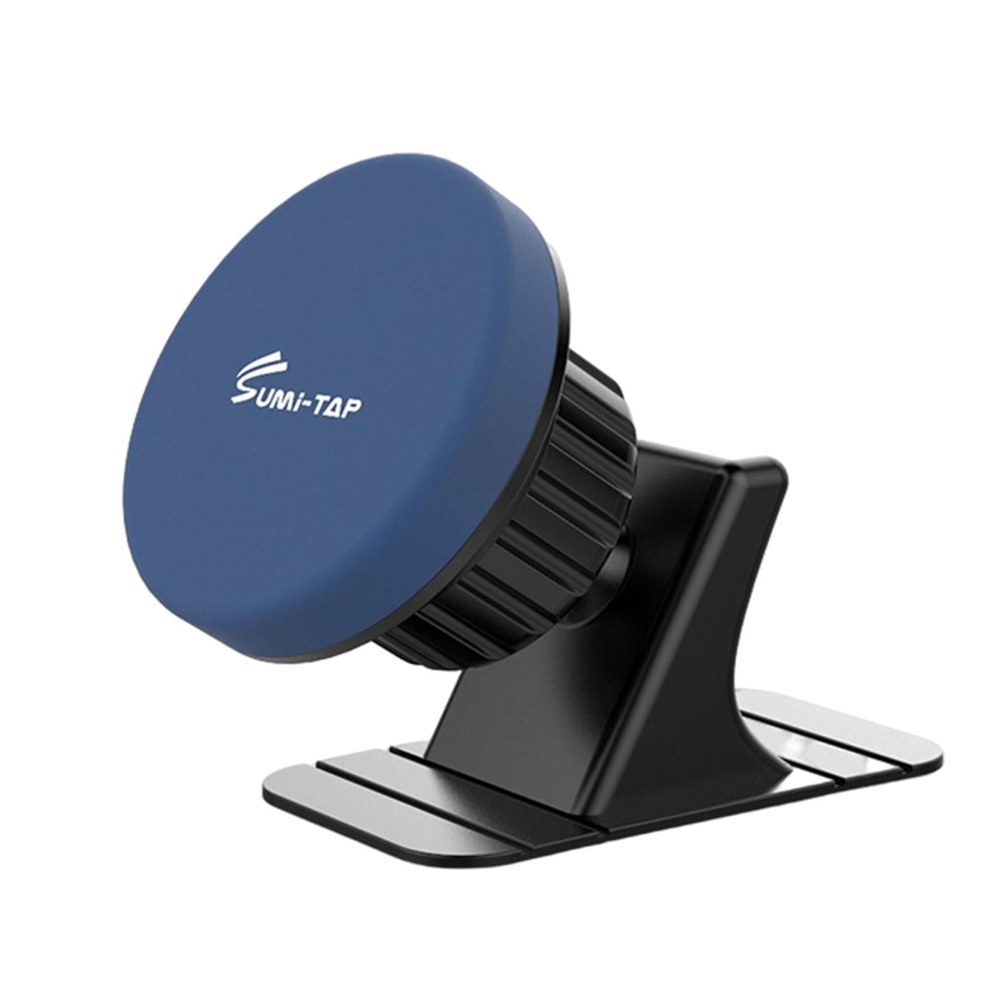 Sturdy Car Magnetic Mobile Phone Holder Dashboard Mount Stick-on Secure Fit Blue Round