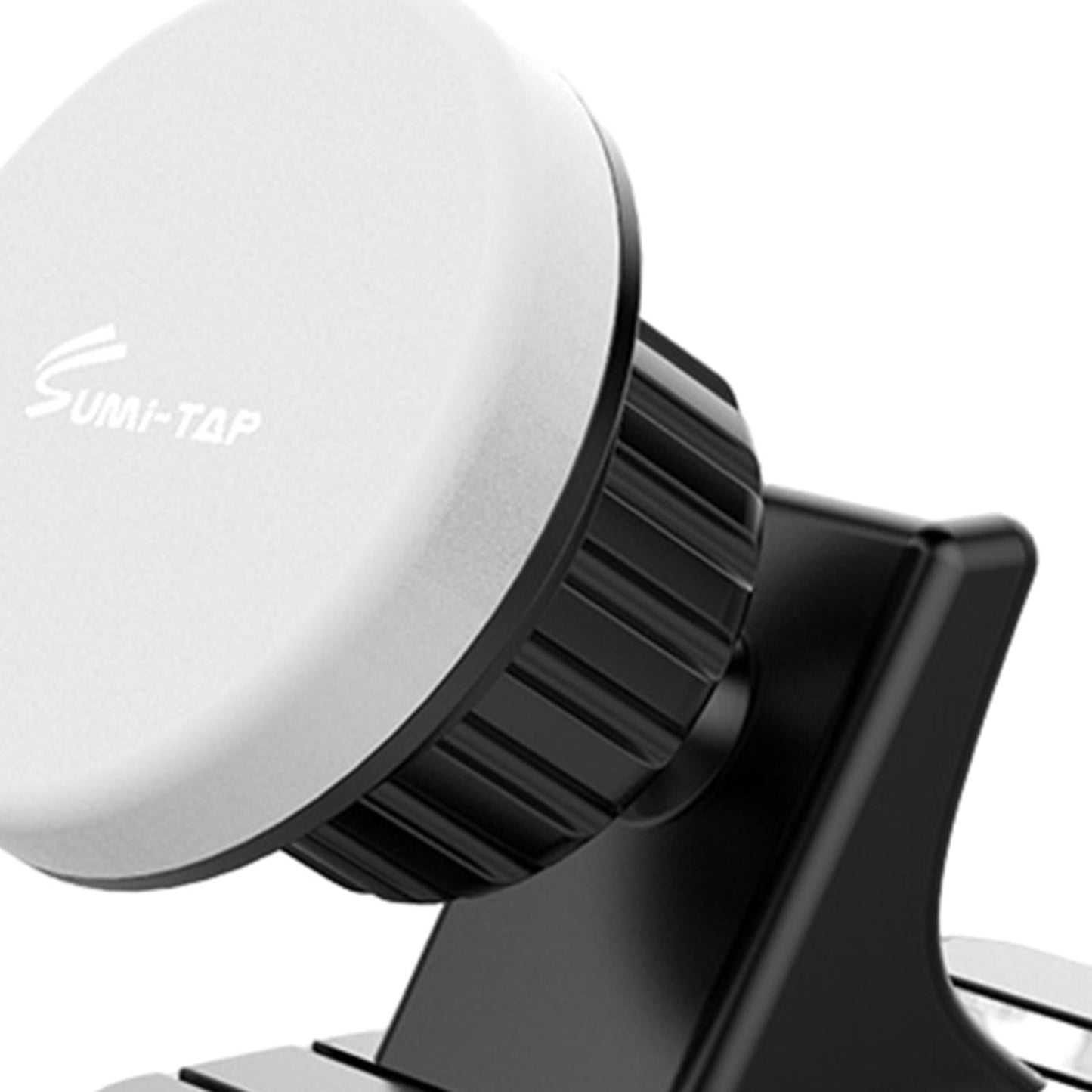 Sturdy Car Magnetic Mobile Phone Holder Dashboard Mount Stick-on Secure Fit Grey Round