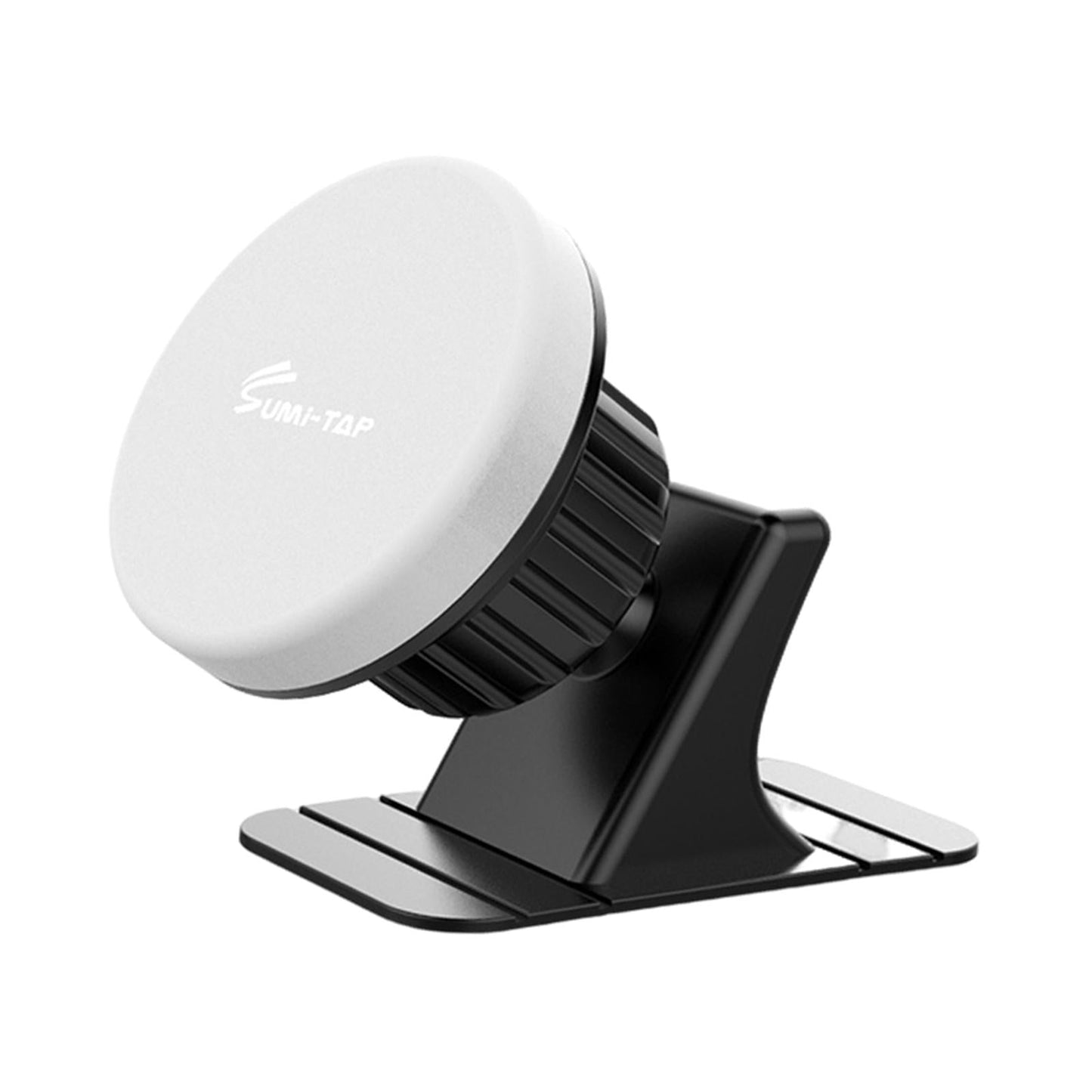 Sturdy Car Magnetic Mobile Phone Holder Dashboard Mount Stick-on Secure Fit Grey Round