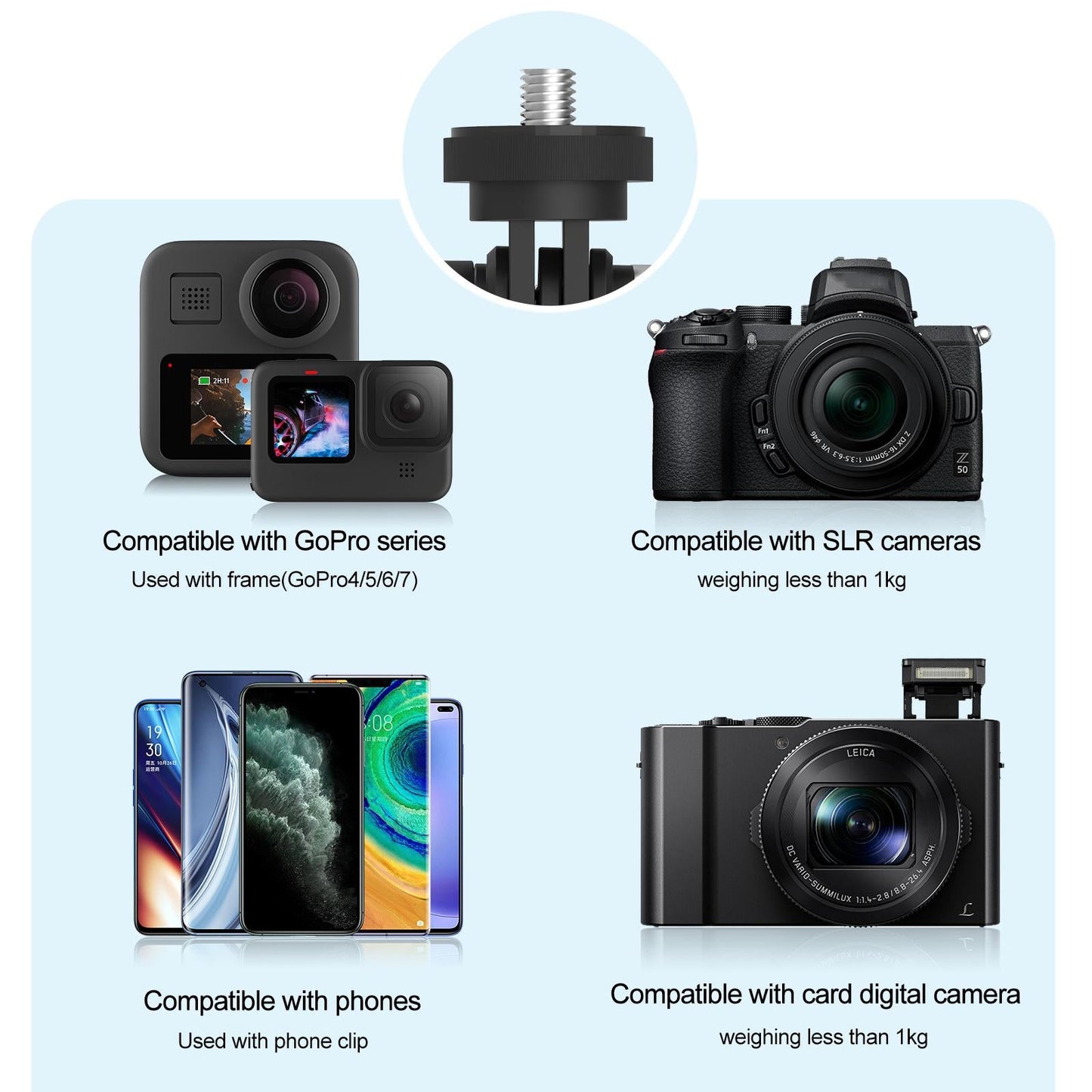 Suction Cup Universal Car Phone Mount Silicone for Auto Air Vent Smartphone