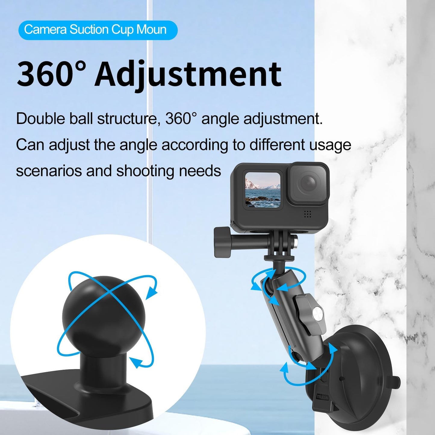 Suction Cup Universal Car Phone Mount Silicone for Auto Air Vent Smartphone
