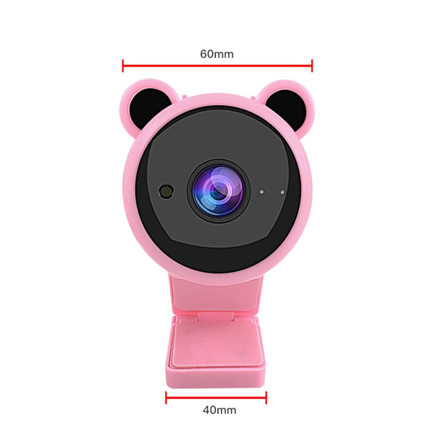 HD Webcam with Mic USB Web Camera 30FPS for Video Live Streaming PC Cam White