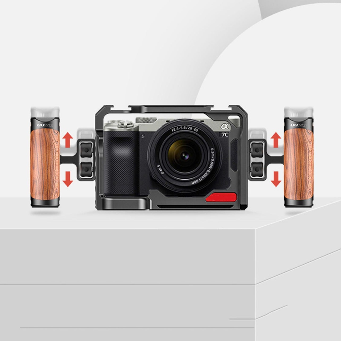 Universal Mini Camera Cage Side Handle Grip for Camera DSLR Built-in Wrench