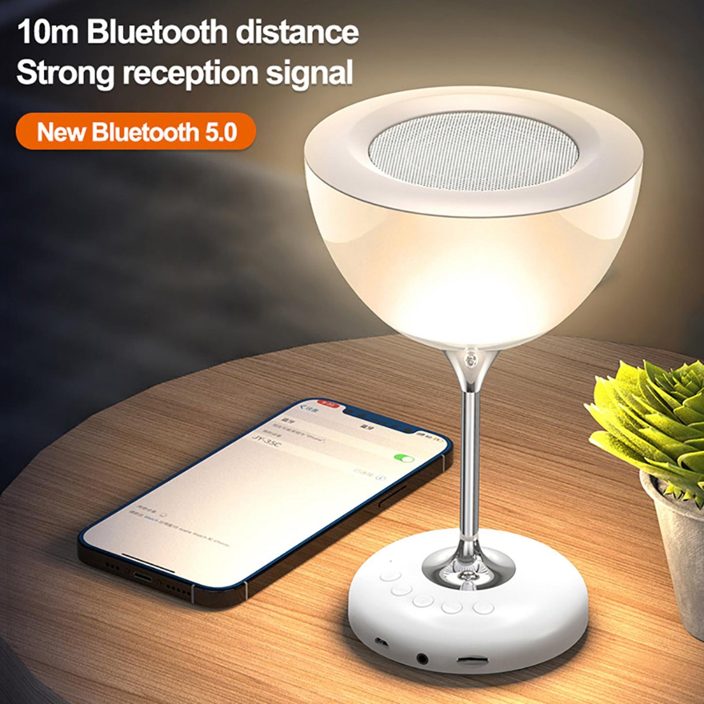 Bluetooth Speakers Lights Desk Lamp MP3 Player Gifts for Couples Girls Boys
