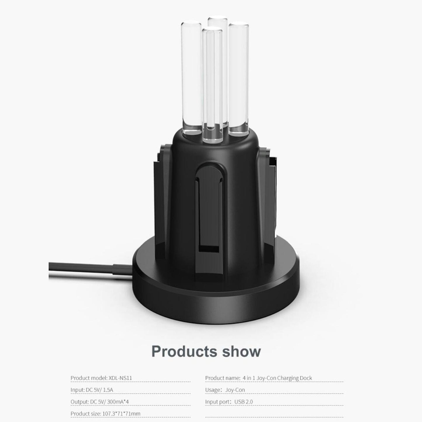 4-in-1 Controller Charger Fast Charging Dock For Nintendo Switch Joy-con