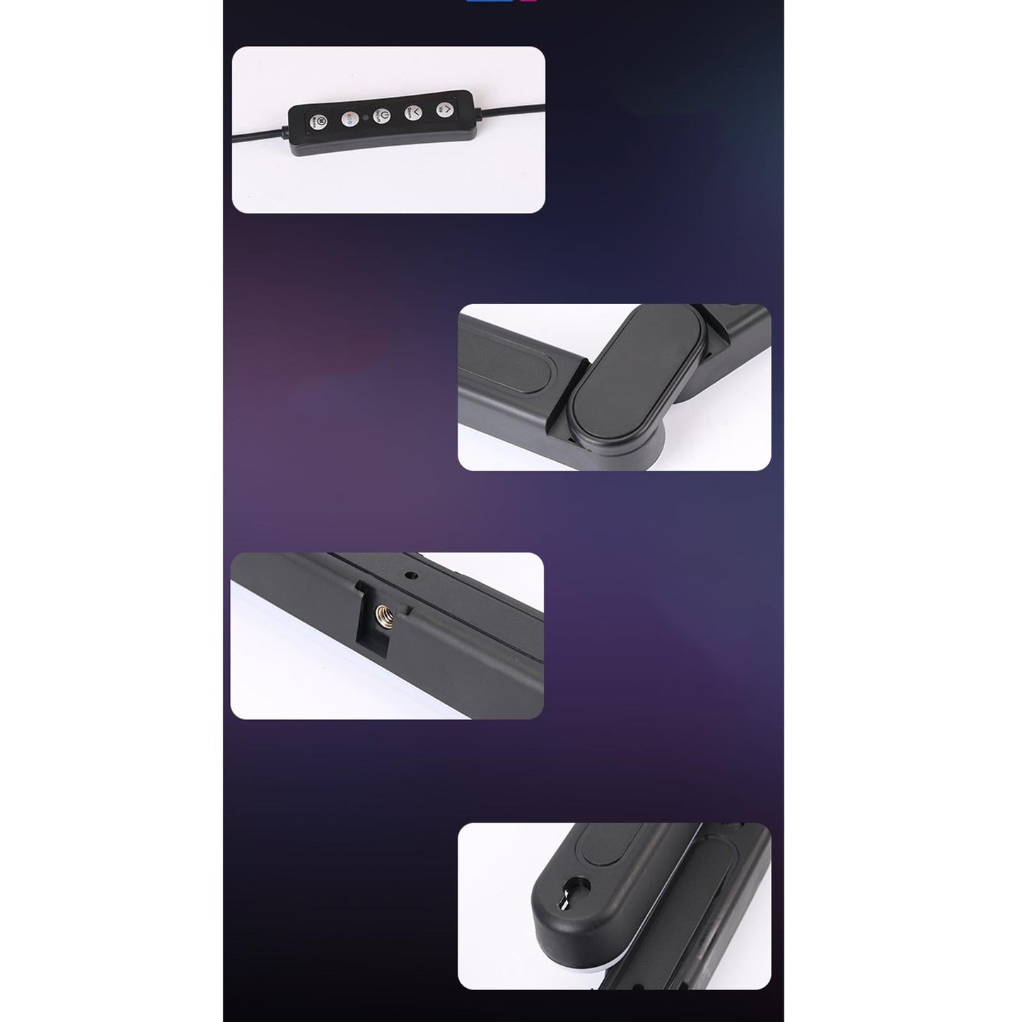 RGB LED Folding Photography Light Light Bar Fill Light Video Light 3 Lights