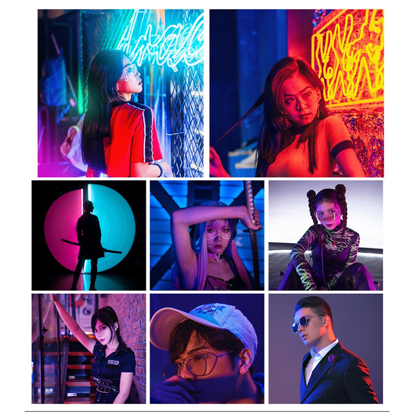 RGB LED Folding Photography Light Light Bar Fill Light Video Light 3 Lights