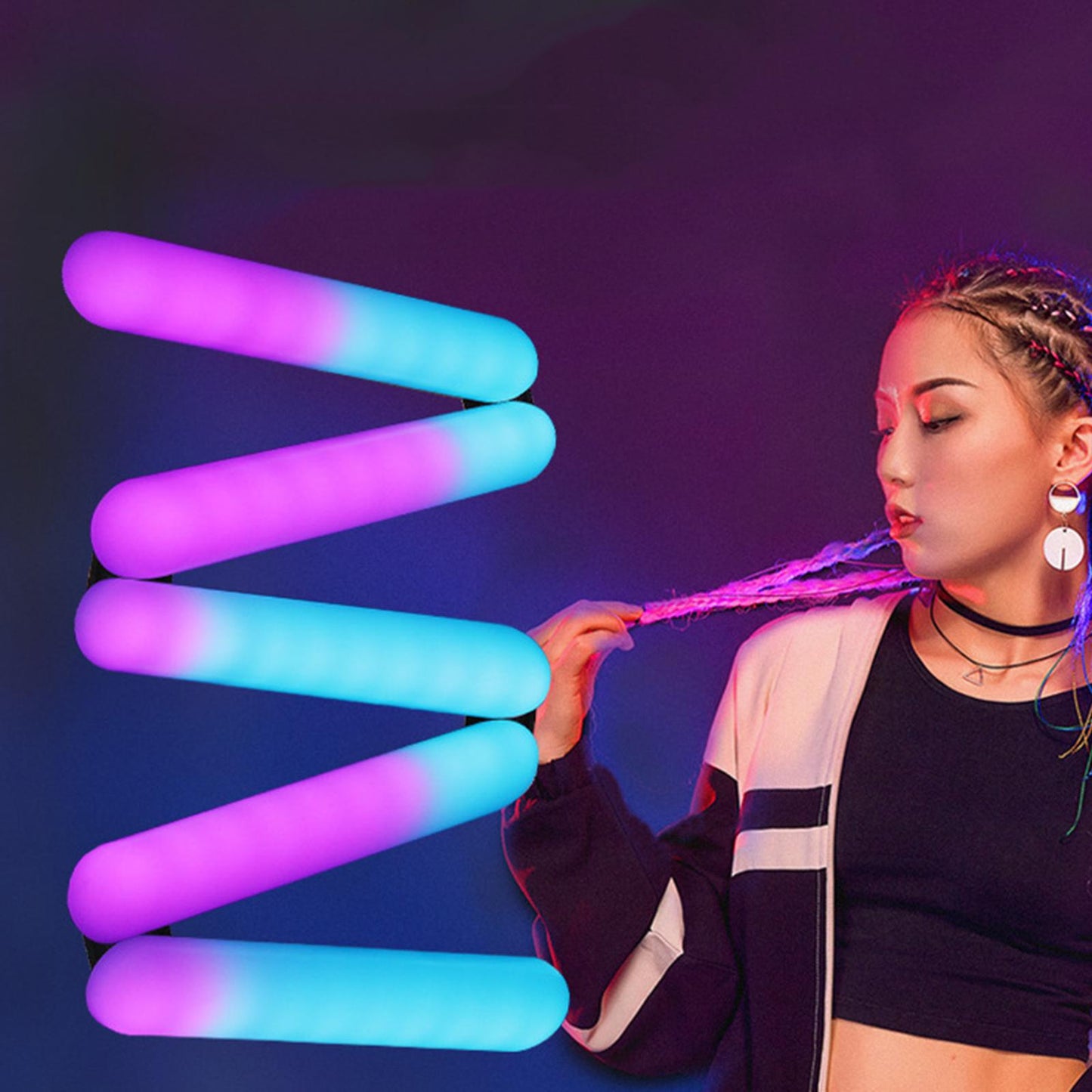 RGB LED Folding Photography Light Light Bar Fill Light Video Light 3 Lights