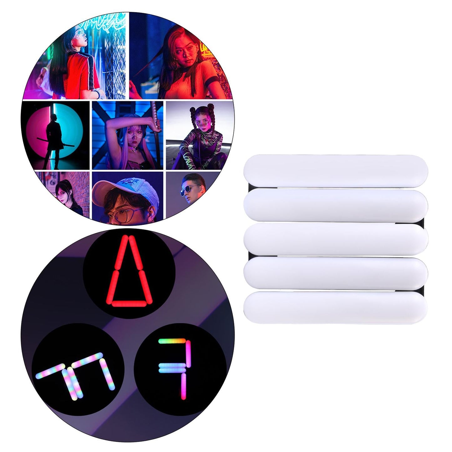 RGB LED Folding Photography Light Light Bar Fill Light Video Light 4 Lights