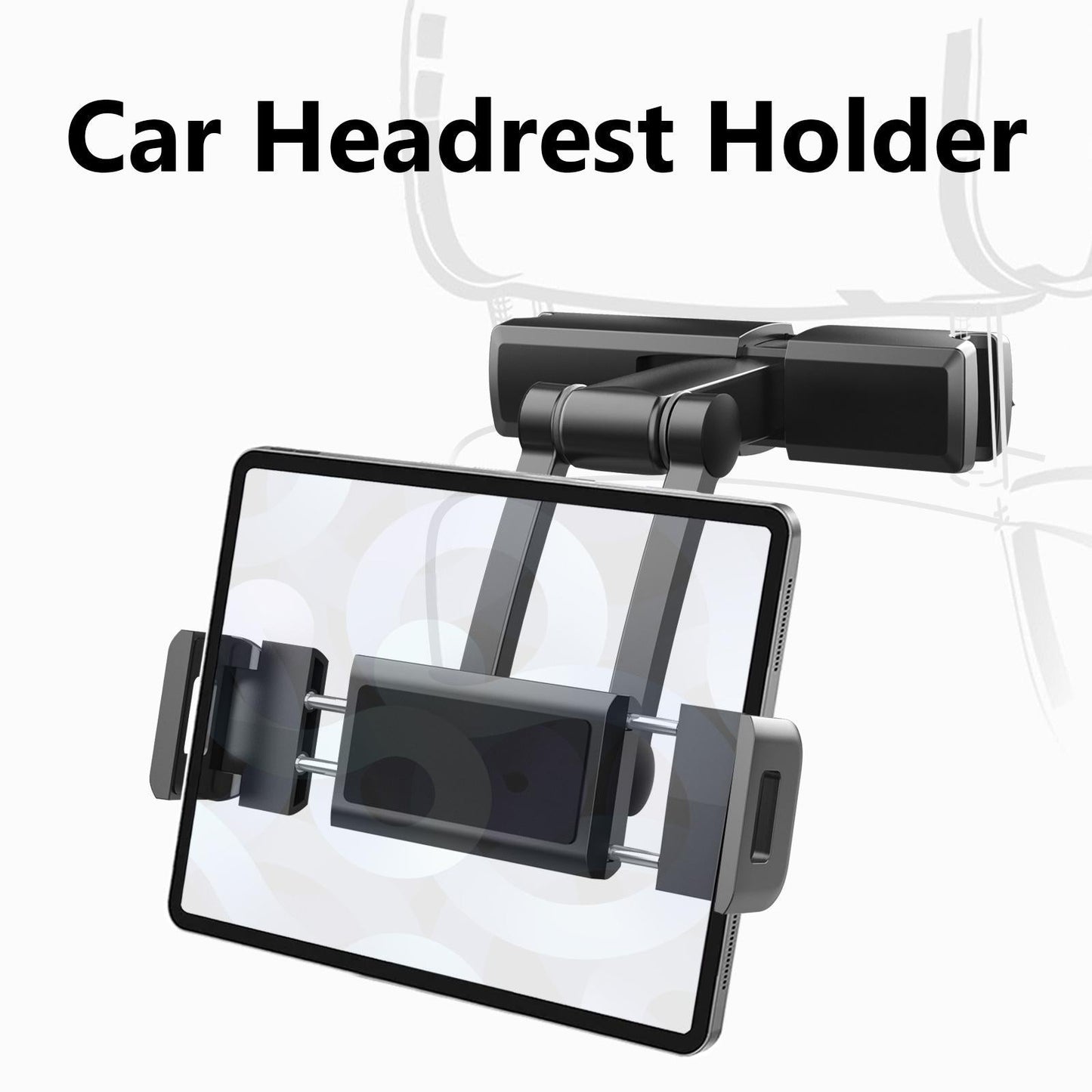 Universal Car Headrest Seat Holder Mount for 4.7-12.3 Phone Tablets Black"