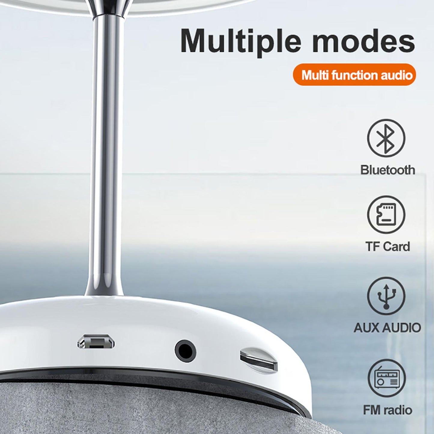 Bluetooth Speakers Lights Desk Lamp MP3 Player Gifts for Couples Audio Books