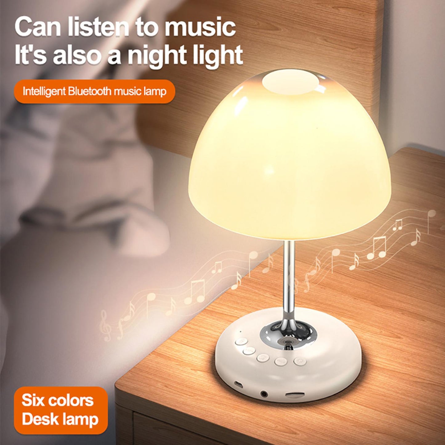 Bluetooth Speakers Lights Desk Lamp MP3 Player Gifts for Couples Audio Books