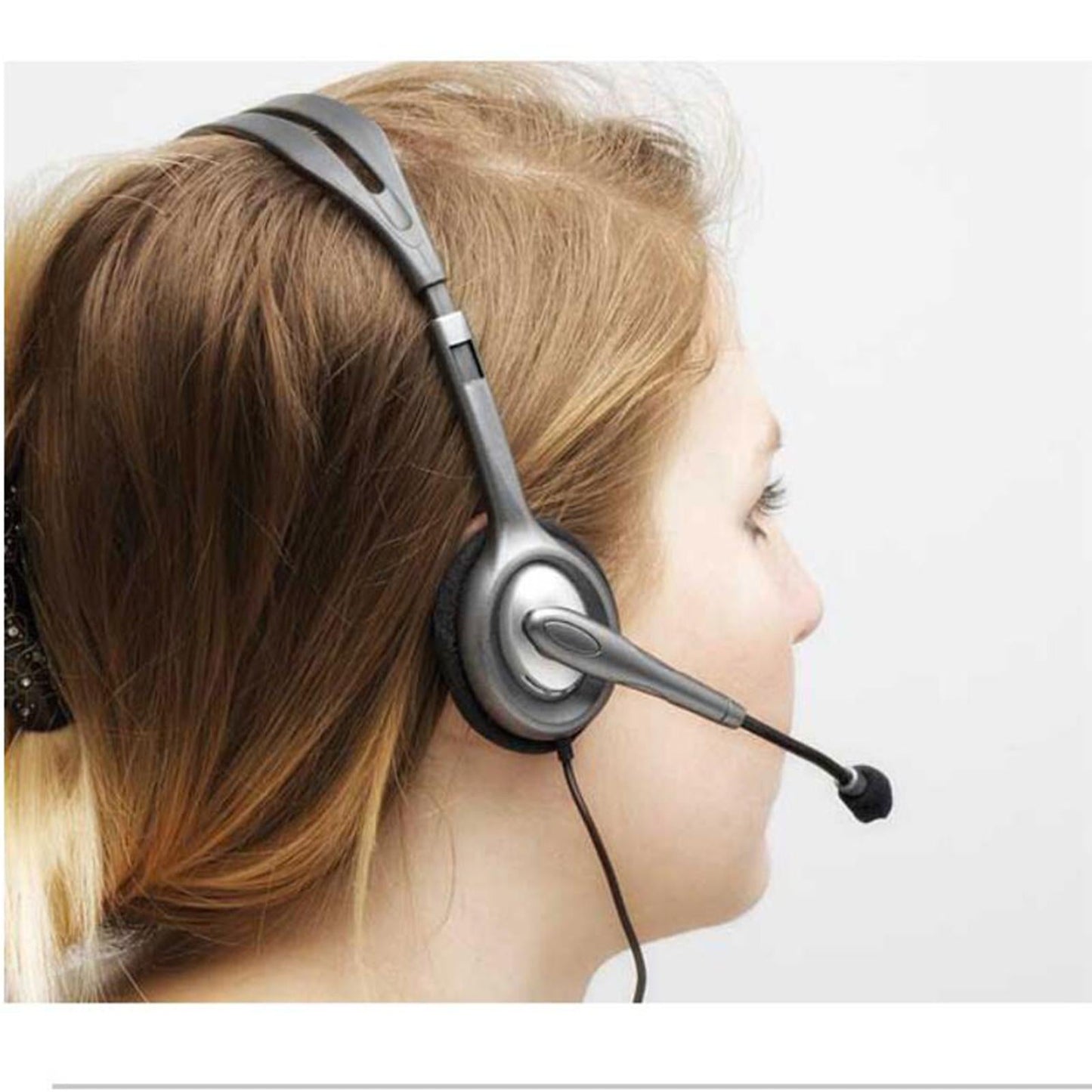 3.5mm Wired Headphone Exams Headset for Computer PC Education Call Center