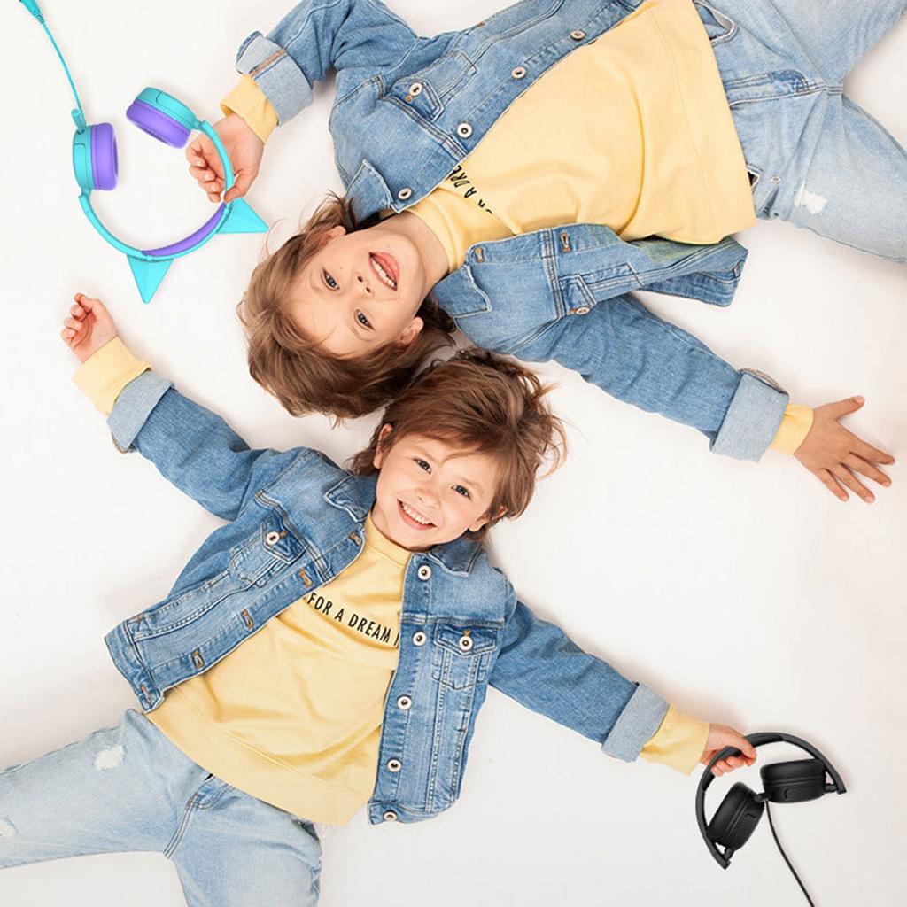 Over-Ear Headset Headphone Adjustable Noise Cancelling Lightweight Pink