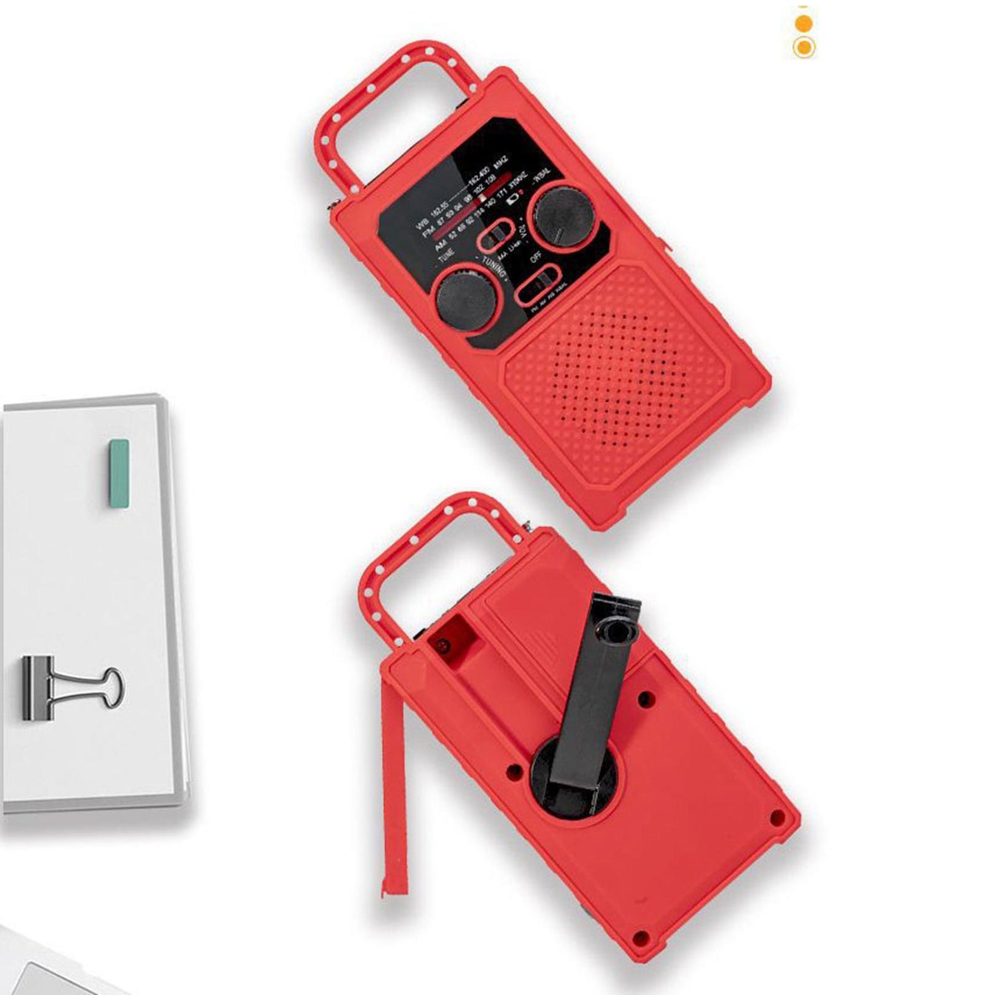 Emergency Solar Hand Crank Radio Portable Power Bank USB Charger SOS Alarm