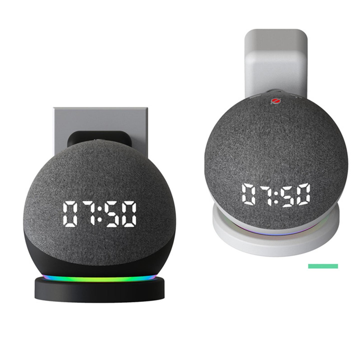 Wall Mount Stand for Echo Dot 4th Voice Assistants for Kitchen Bedroom White