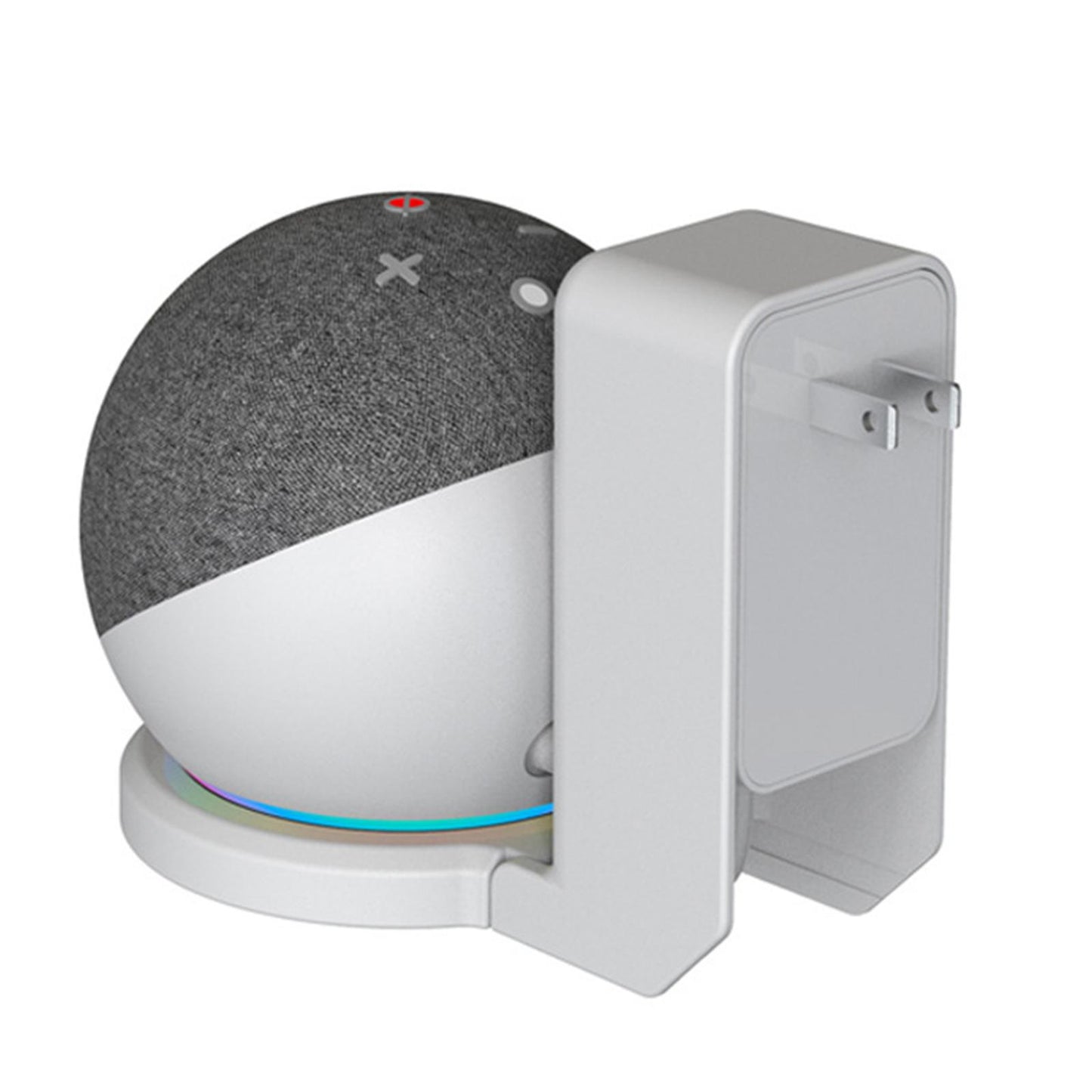 Wall Mount Stand for Echo Dot 4th Voice Assistants for Kitchen Bedroom White