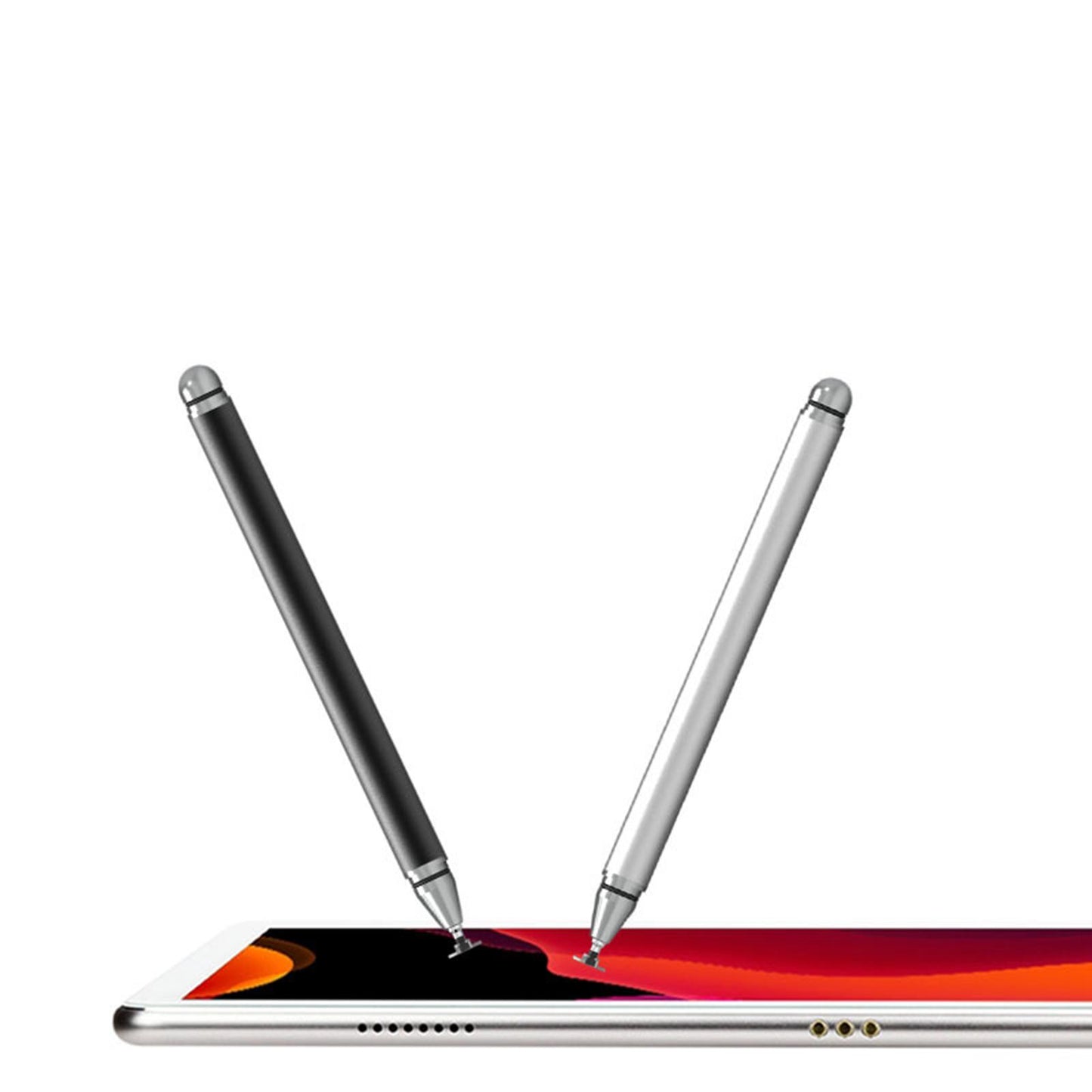 Stylus Pens Capacitive Pencil for iPad Precise Writing Smart Phone Tablets Silver