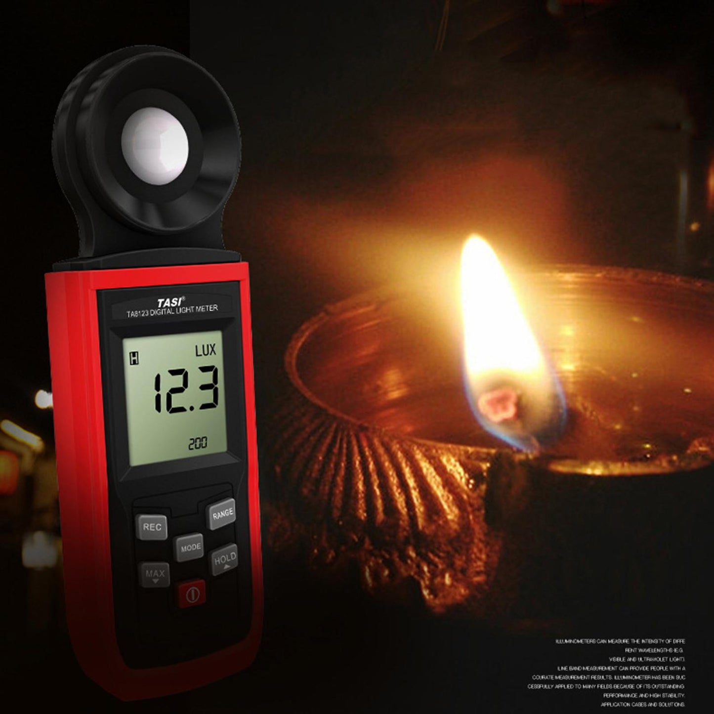 LCD Pocket Digital Light Meter Photography Tester for Greenhouse Laboratory