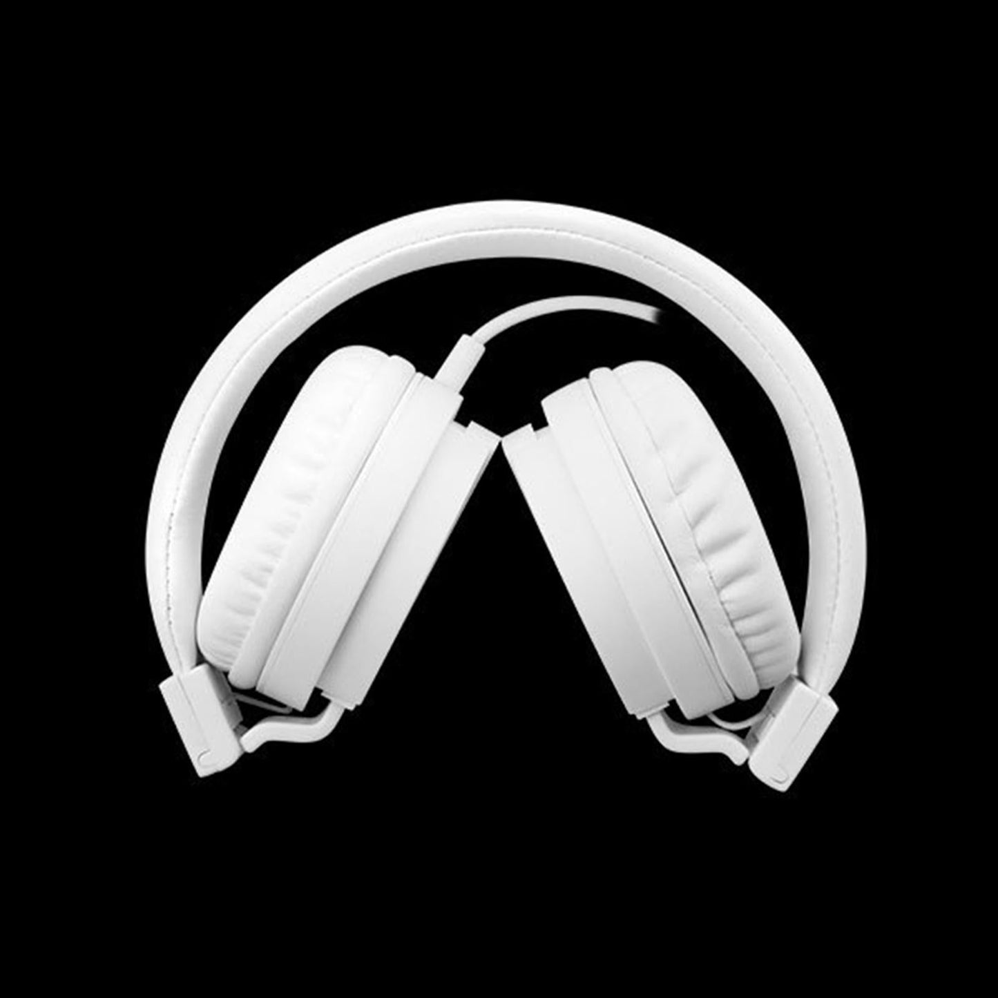 Over-Ear Headphone 3.5mm Foldable for Recording Cellphone Office Comfortable White
