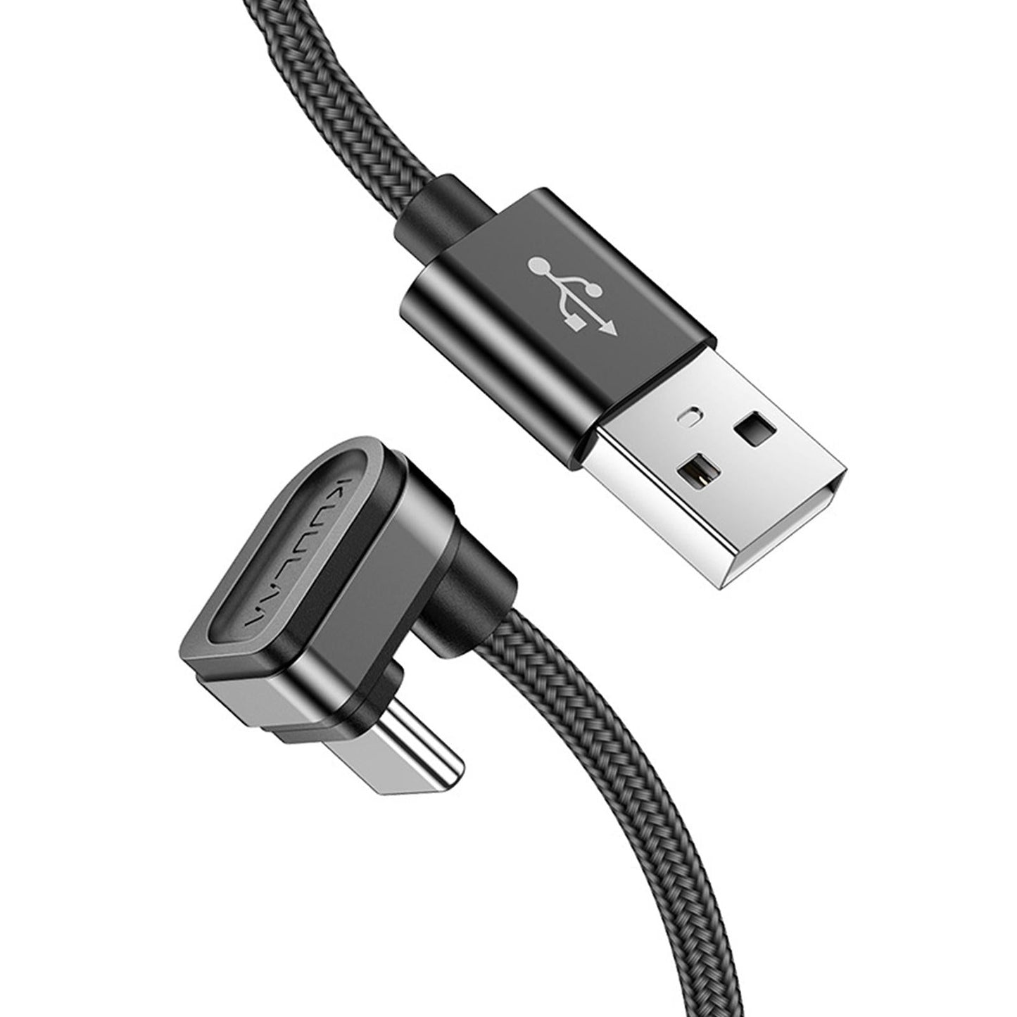 USB C Cable U-Shaped Fast Charger Flexible for Most Type C Devices Black 2M