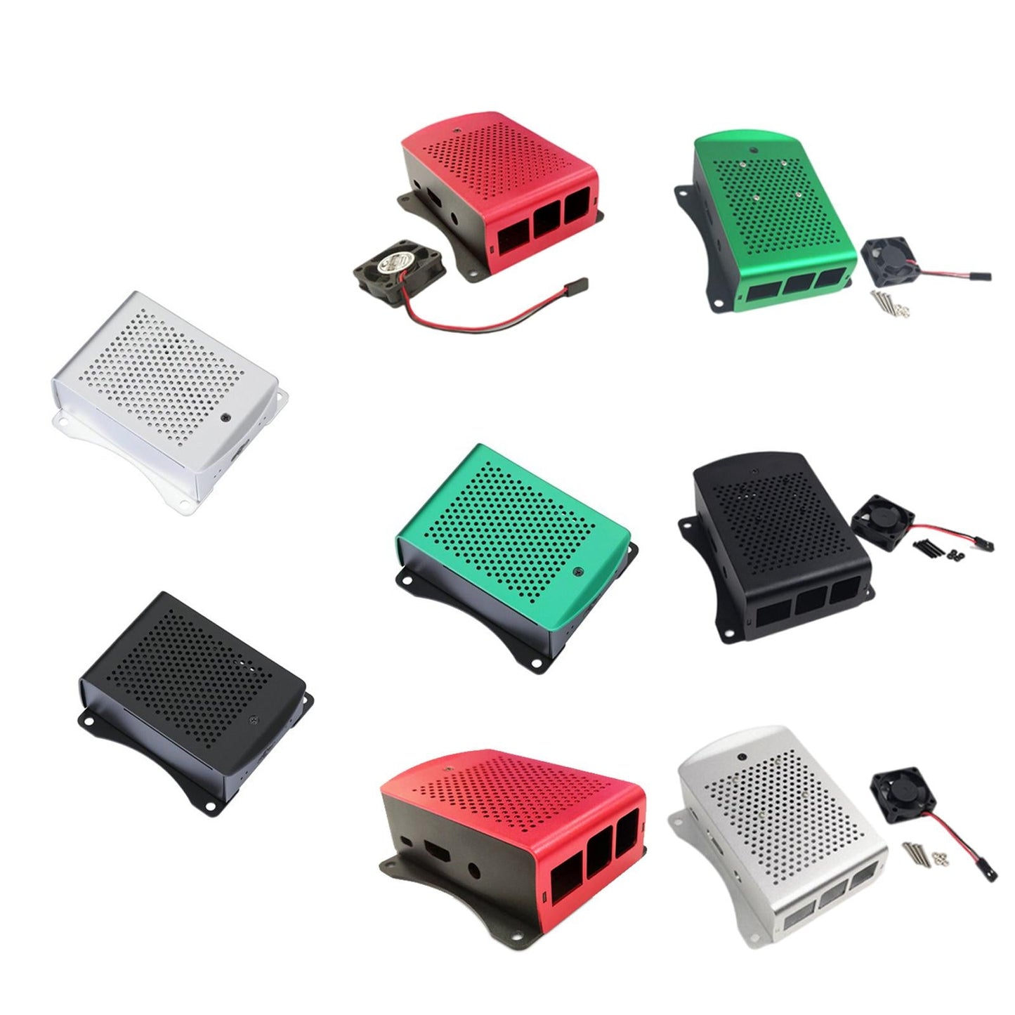 Computer Case Protective Shell for Raspberry Pi4 Lightweight Red