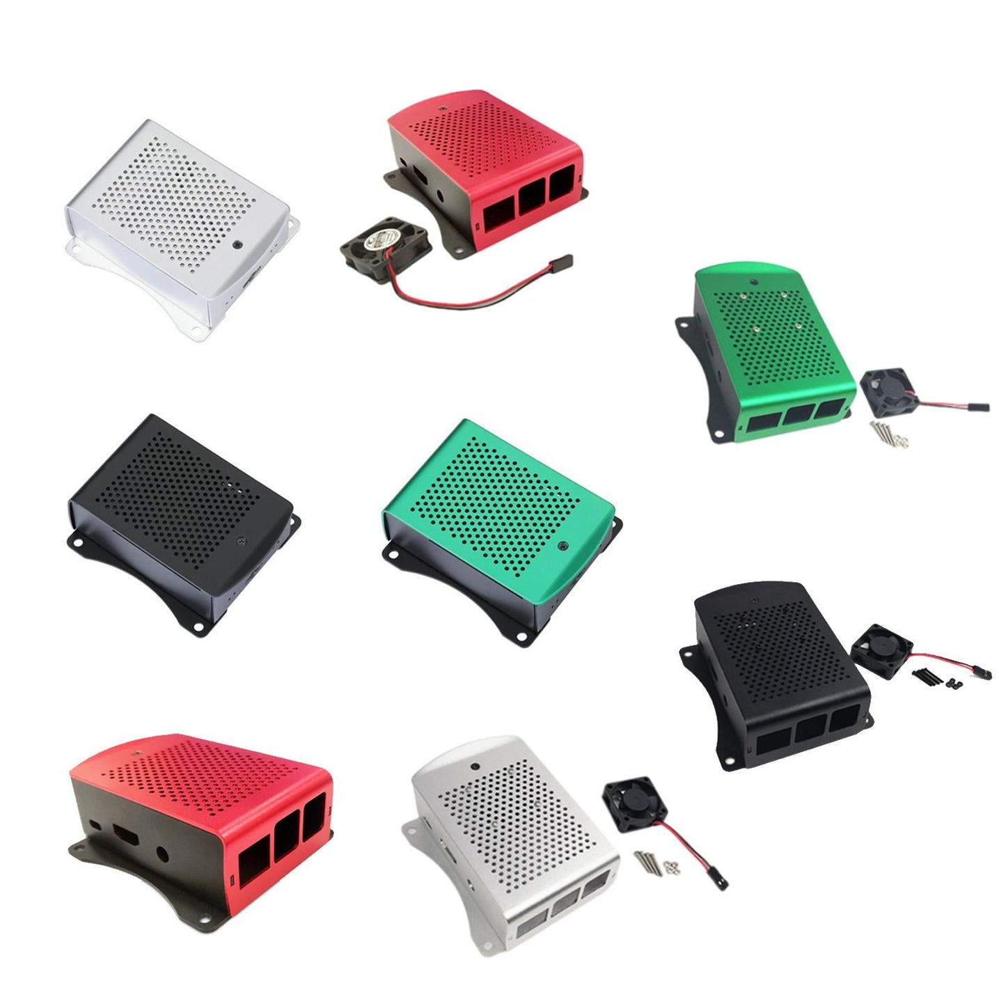 Computer Case Protective Shell for Raspberry Pi4 Lightweight Red