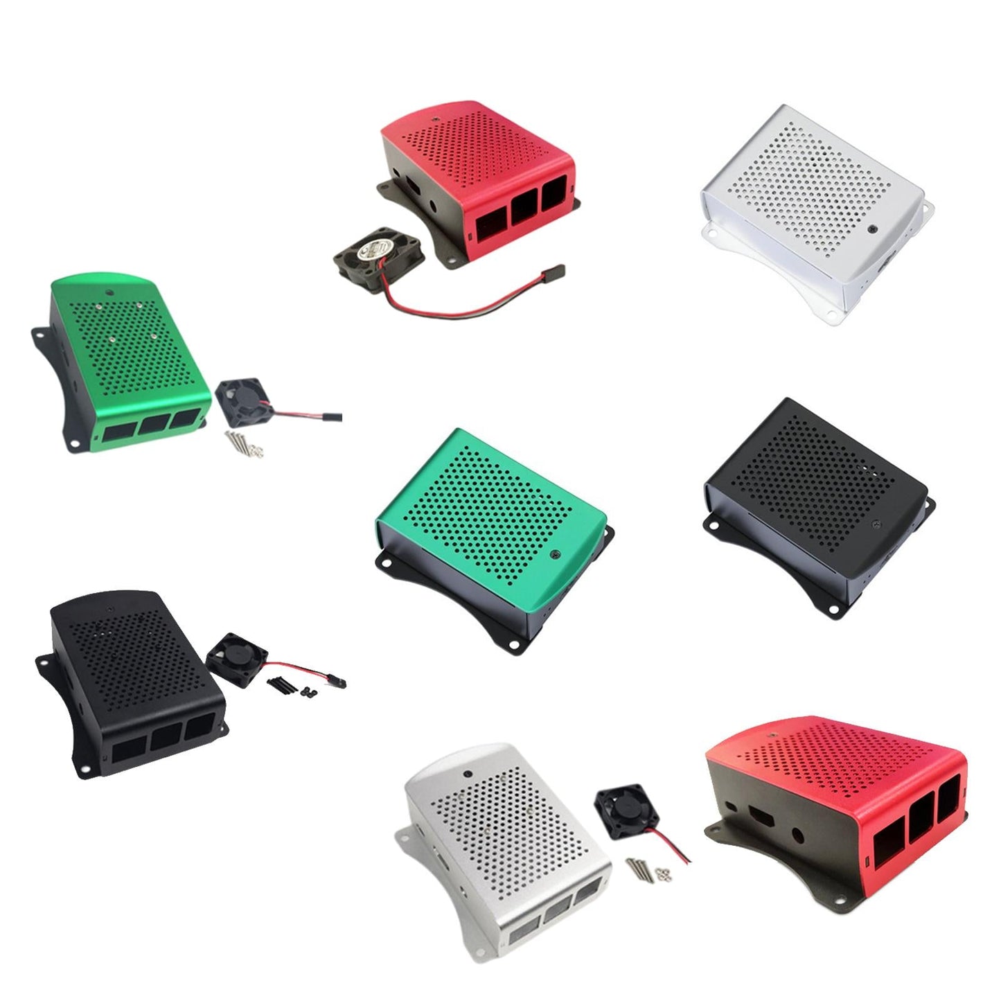 Computer Case Protective Shell for Raspberry Pi4 Lightweight Red