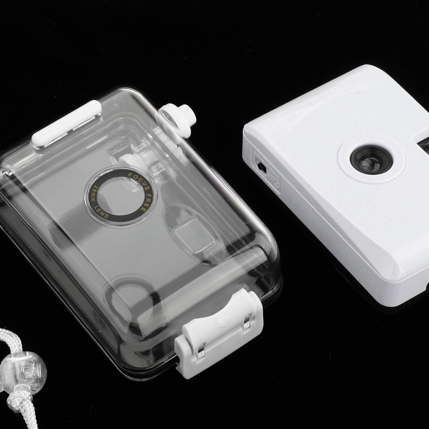 Underwater Mini Camera 35mm Film Camera for Photography Upgraded White Case