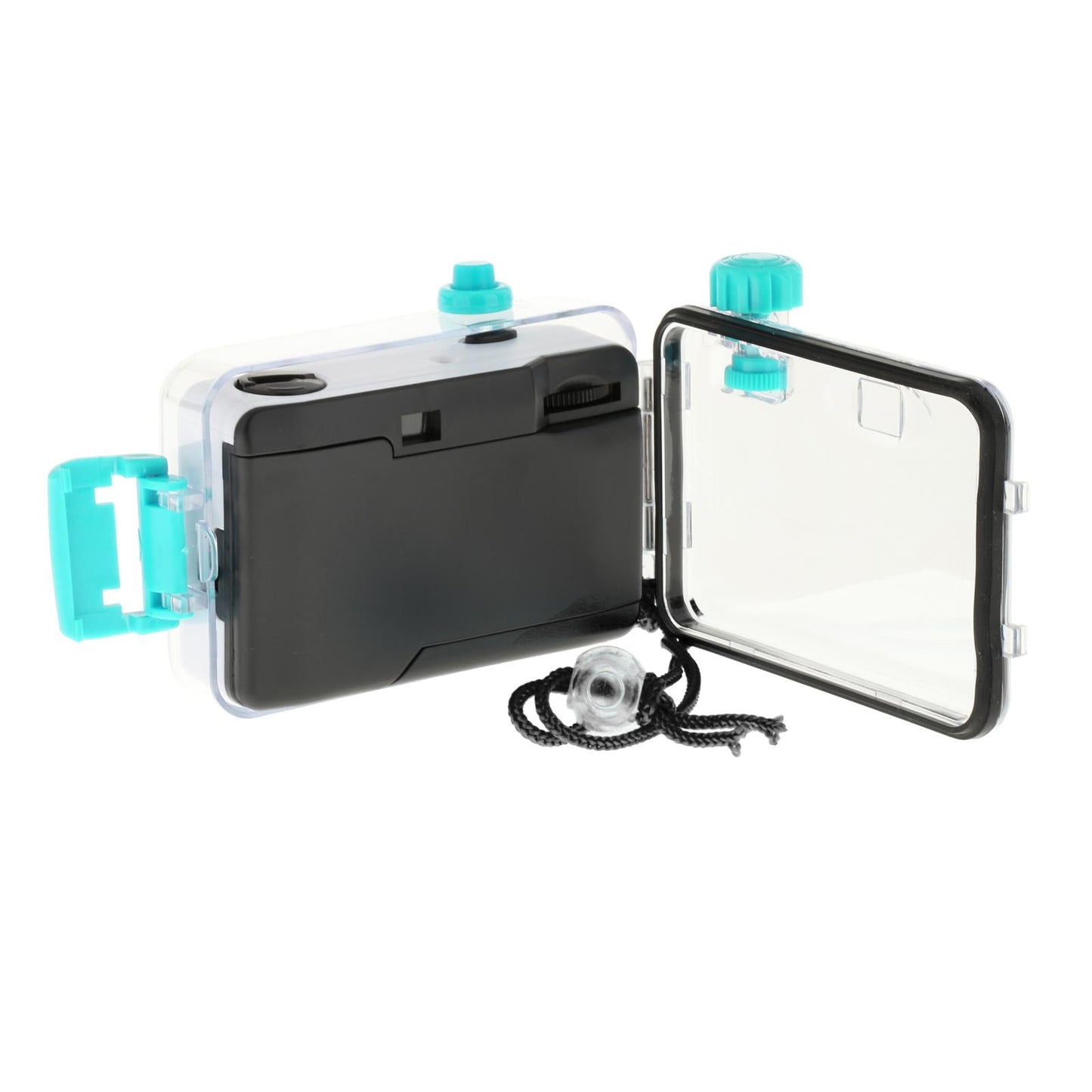 Underwater Mini Camera 35mm Film Camera for Photography Upgraded Cyan Case