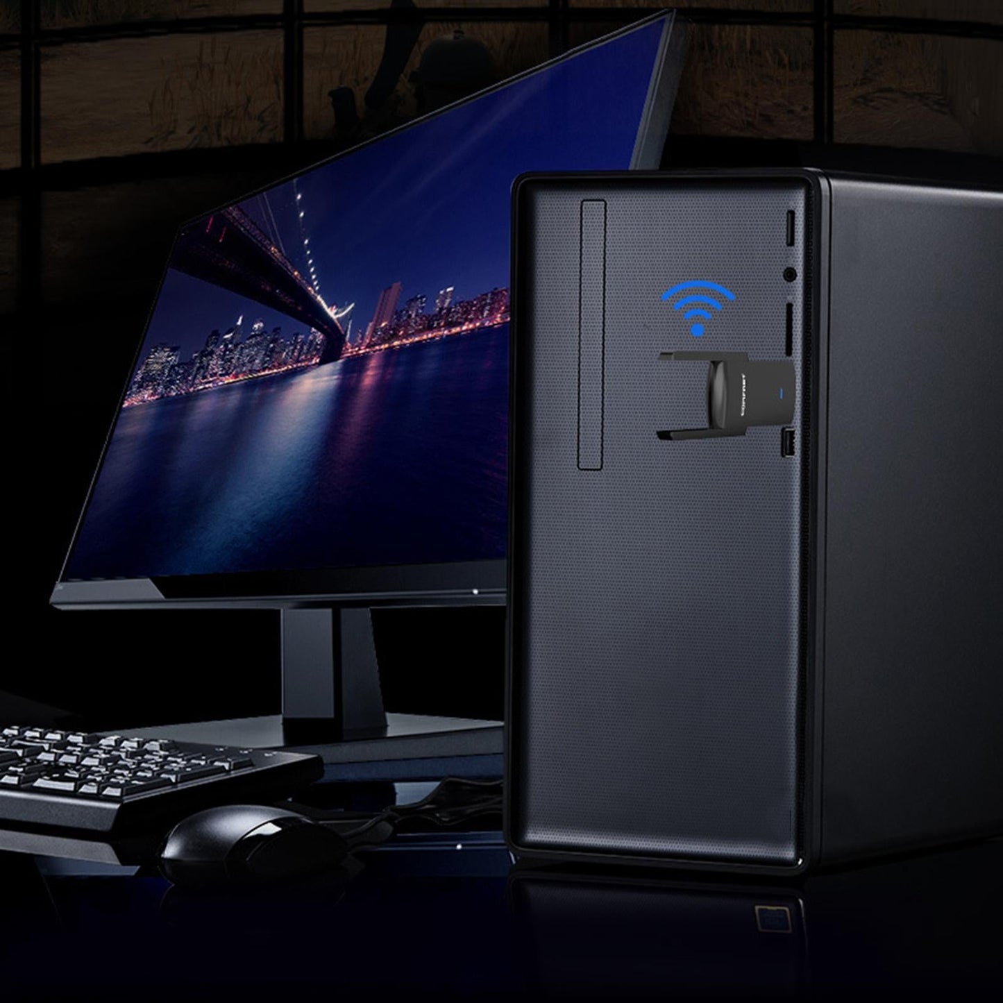 1300Mbps 2.4+5.8Ghz Dual Band Wireless USB WiFi Adapter Router Network Card