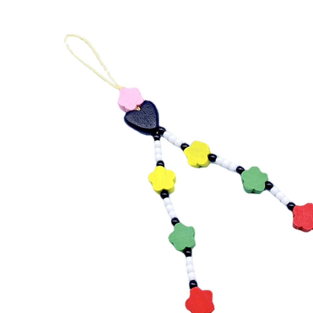 Flower Beaded Phone Lanyard Beads Key Chain for Girls Wide Usage Premium