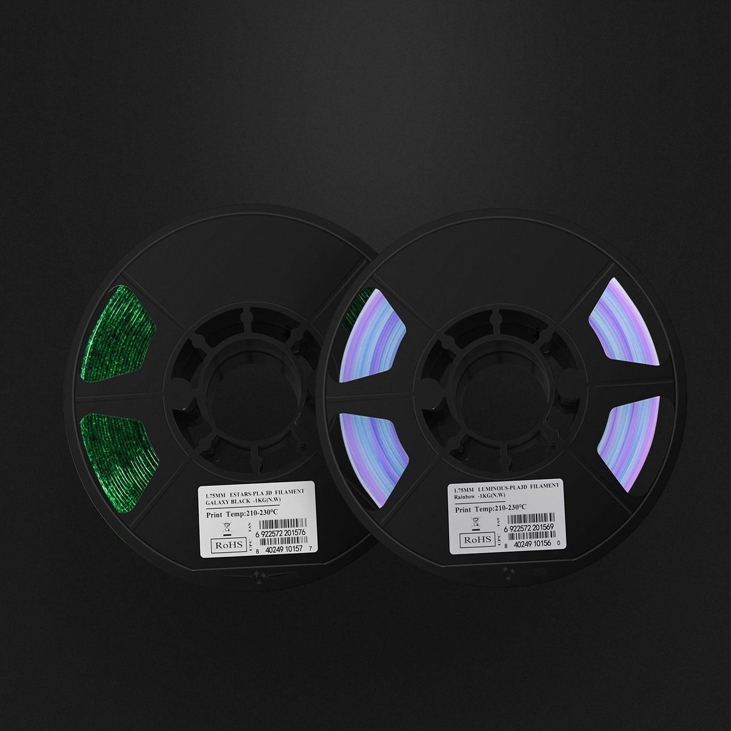 PLA 3D Printer Filament Luminous 1.75mm Thick Clog Free Bubble Free White