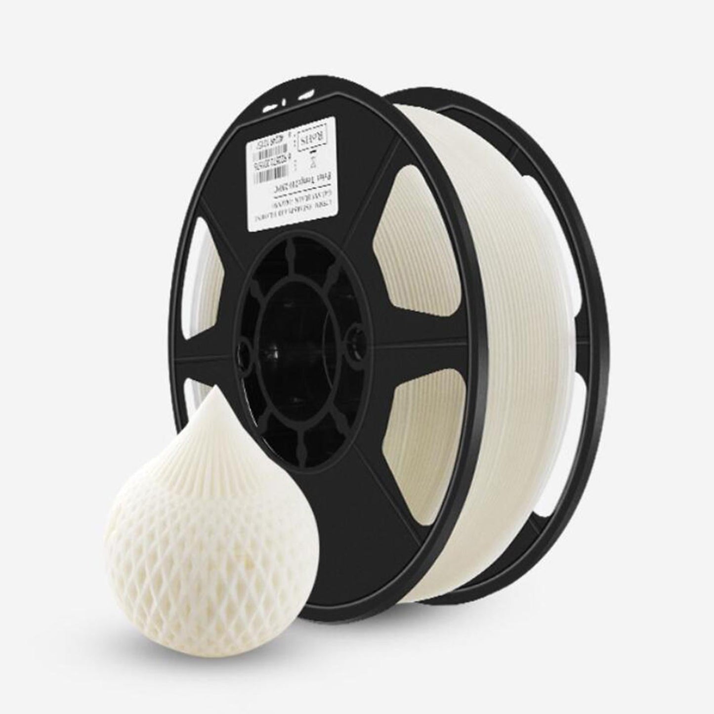 PLA 3D Printer Filament Luminous 1.75mm Thick Clog Free Bubble Free White