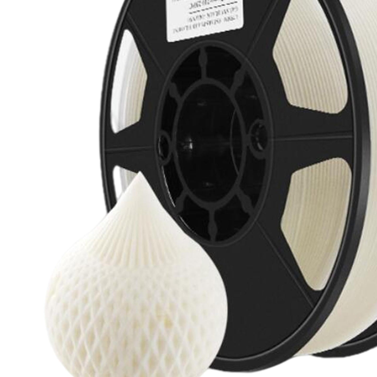 PLA 3D Printer Filament Luminous 1.75mm Thick Clog Free Bubble Free White