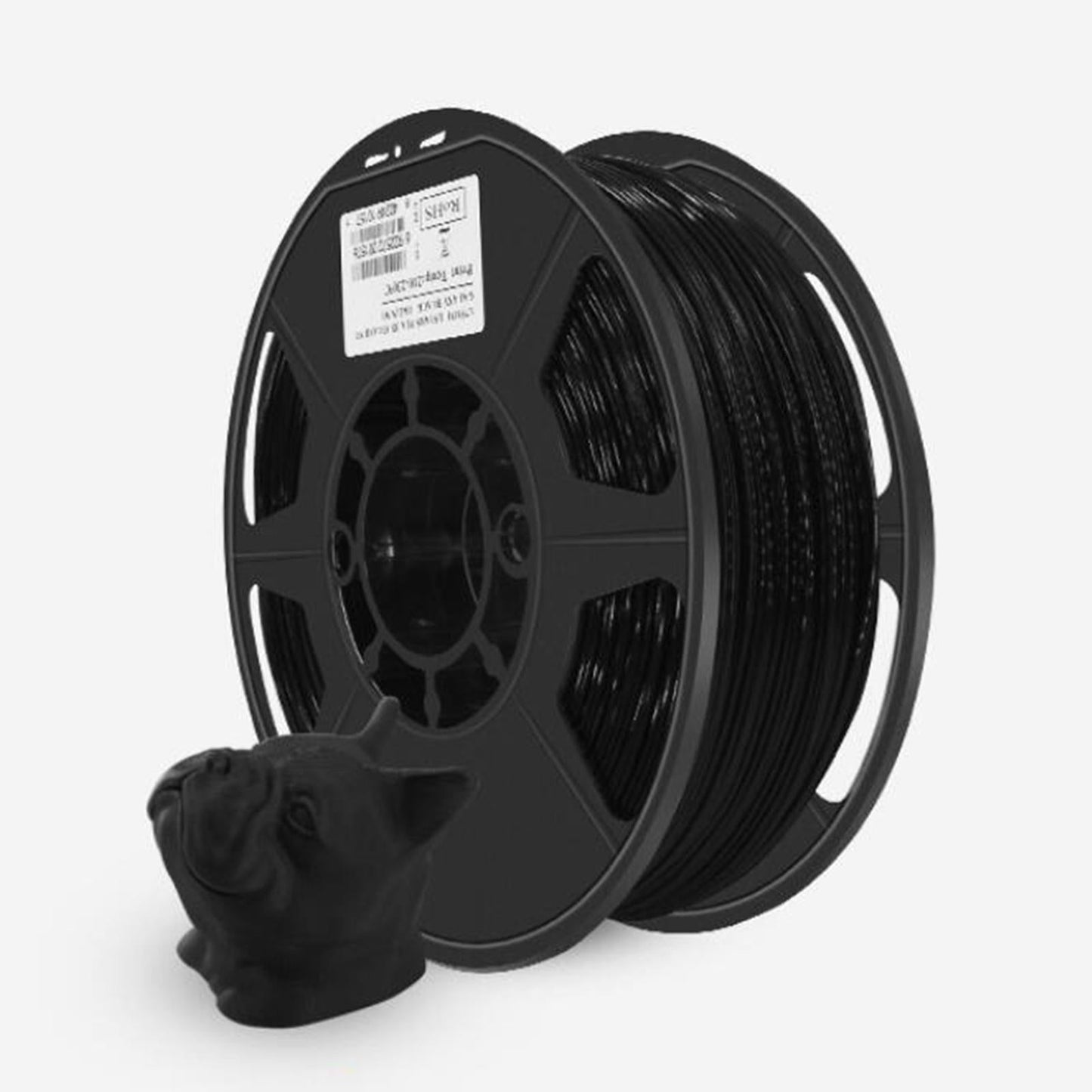 PLA 3D Printer Filament Luminous 1.75mm Thick Clog Free Bubble Free Black