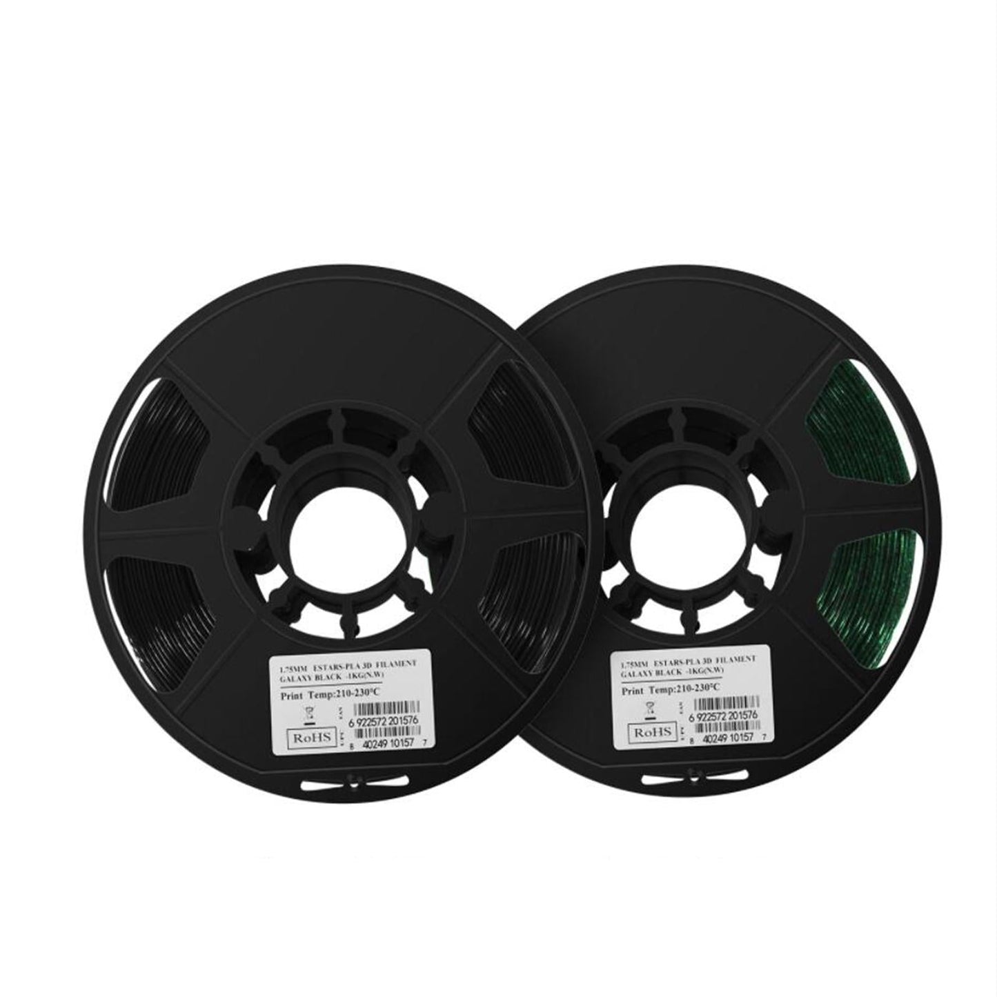 PLA 3D Printer Filament Luminous 1.75mm Thick Clog Free Bubble Free Black