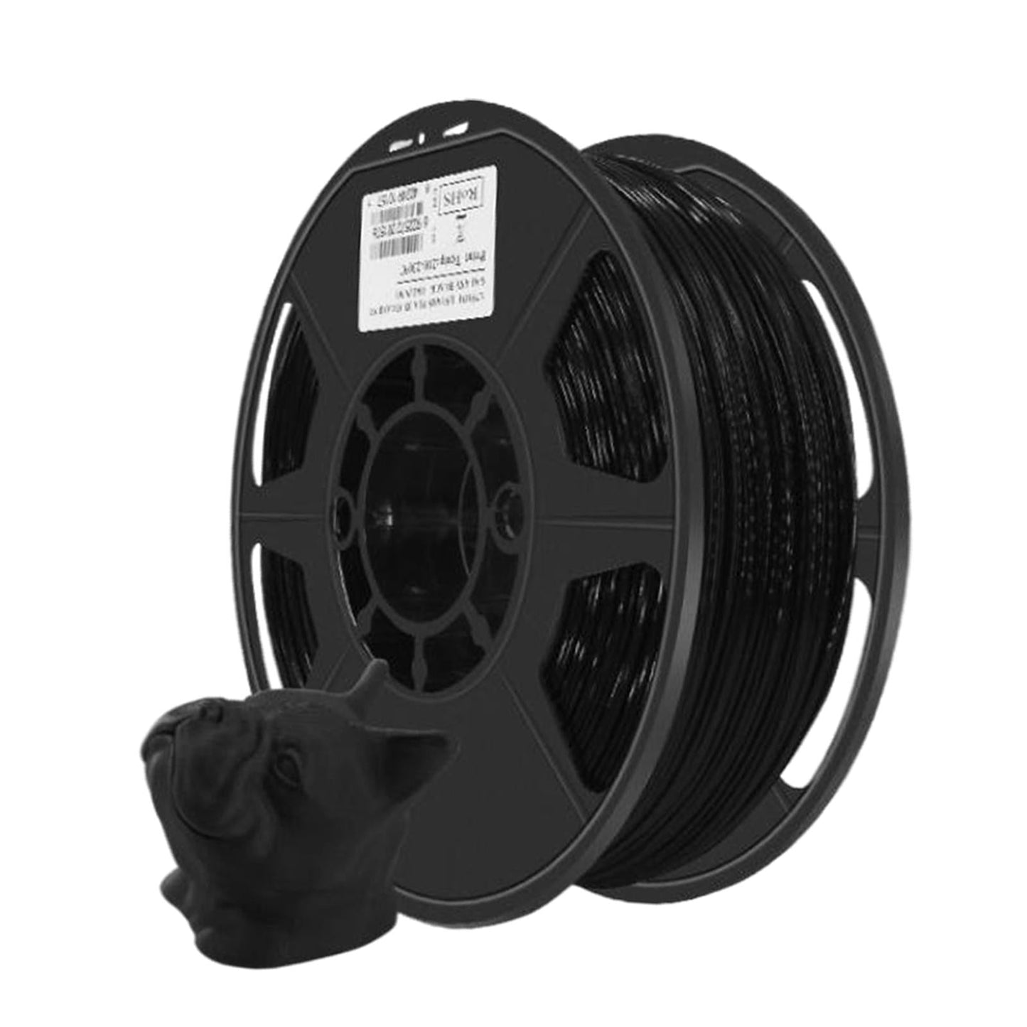 PLA 3D Printer Filament Luminous 1.75mm Thick Clog Free Bubble Free Black