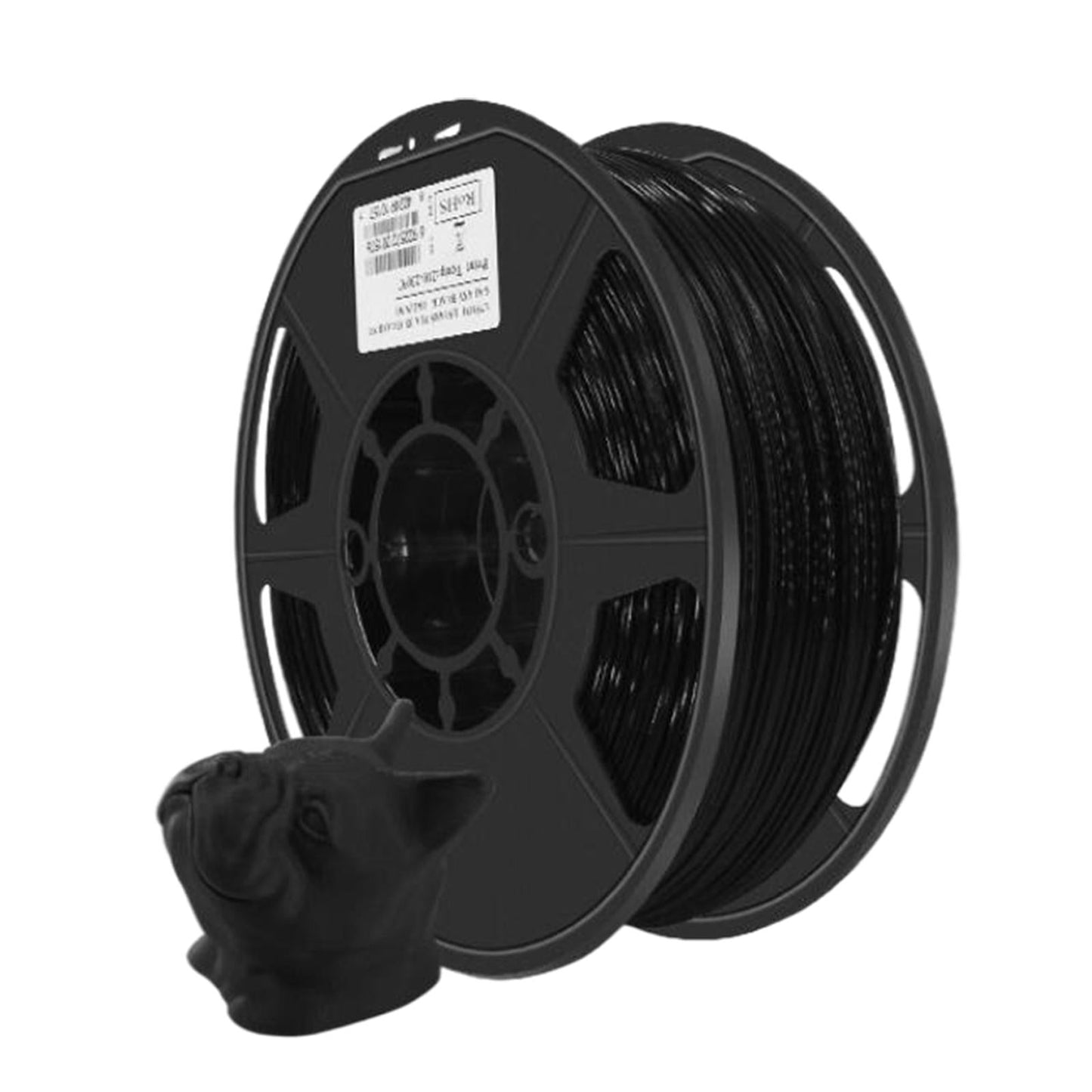 PLA 3D Printer Filament Luminous 1.75mm Thick Clog Free Bubble Free Black