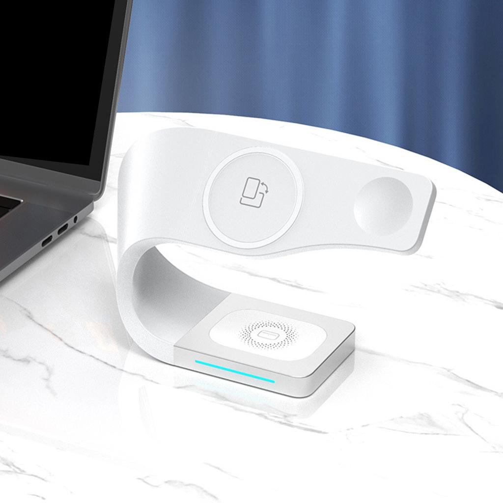 4 IN 1 Wireless Charger Dock Stand For iPhone 12 11 Pro XS MAX XR X 8 Black