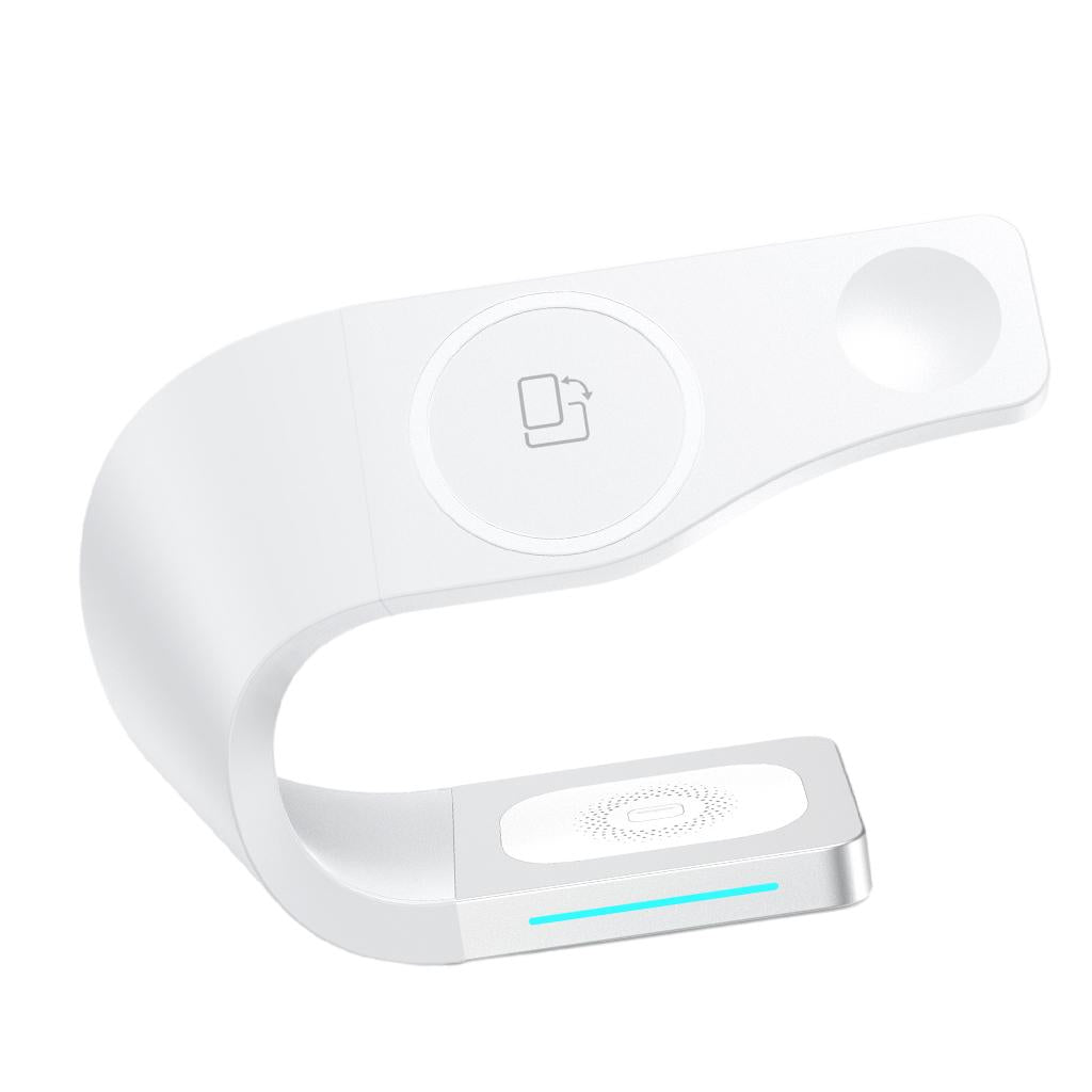 4 IN 1 Wireless Charger Dock Stand For iPhone 12 11 Pro XS MAX XR X 8 White