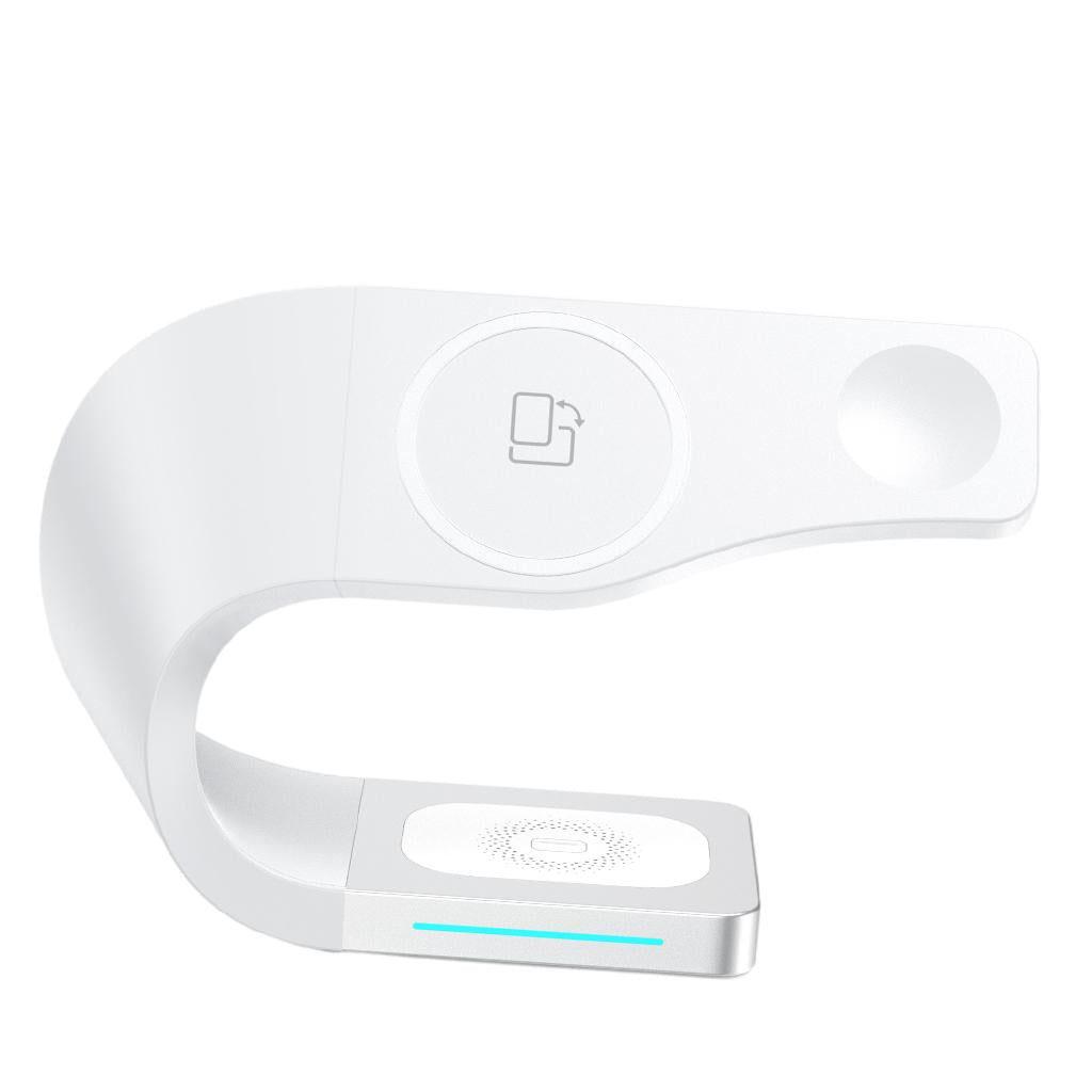 4 IN 1 Wireless Charger Dock Stand For iPhone 12 11 Pro XS MAX XR X 8 White