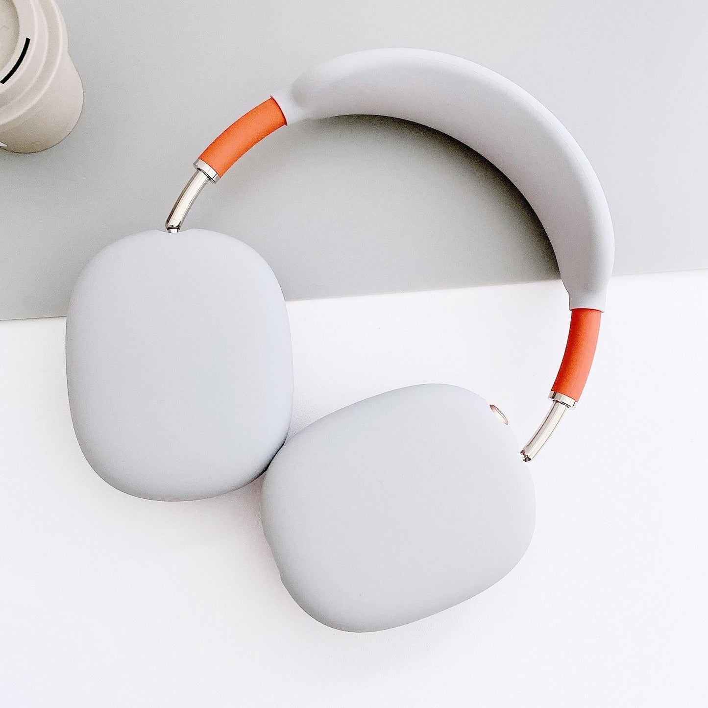 Silicone Case Ear Cups Cover for Airpods Max Headset Accessories White