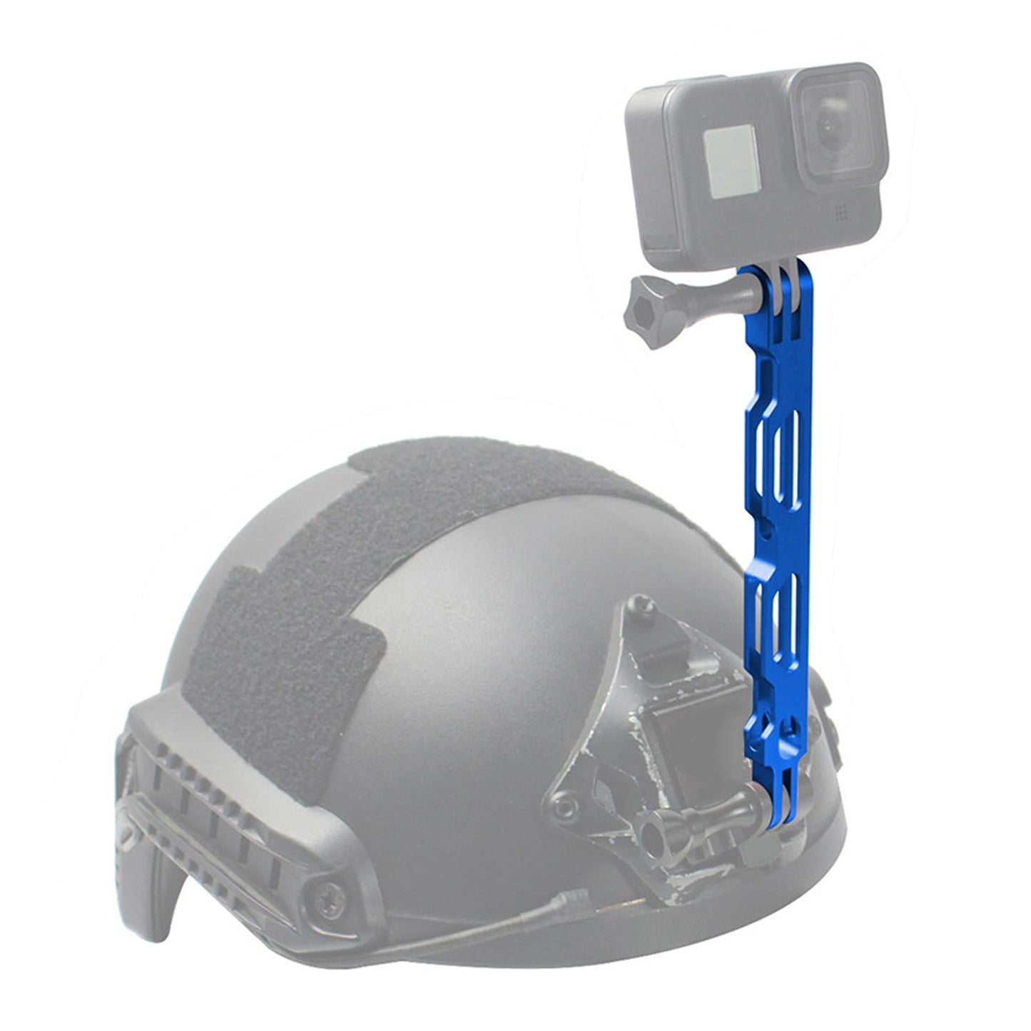 Aluminium Alloy Extension Arm Pole Mount Holder for Gopro Action Camera blue