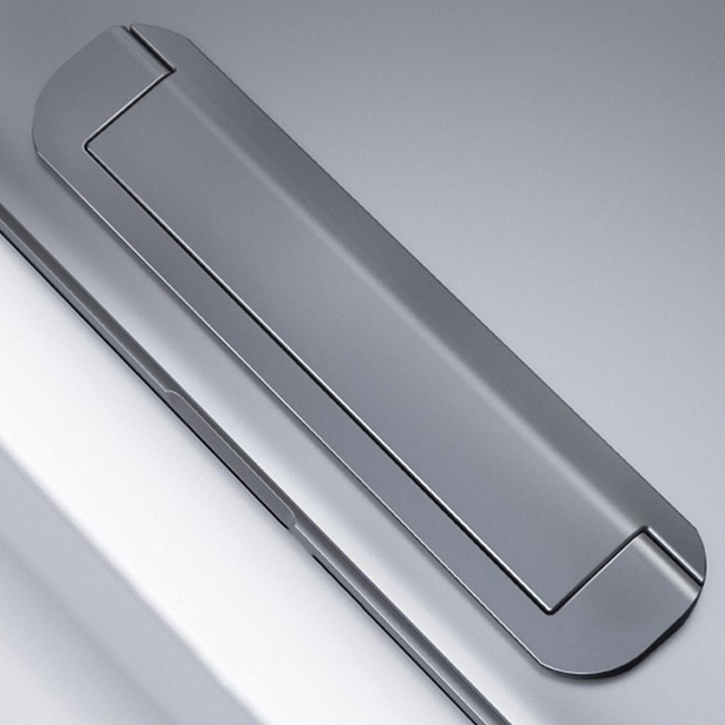 Foldable Laptop Stand Adjustable Height for Typing Cooling Office Use Grey